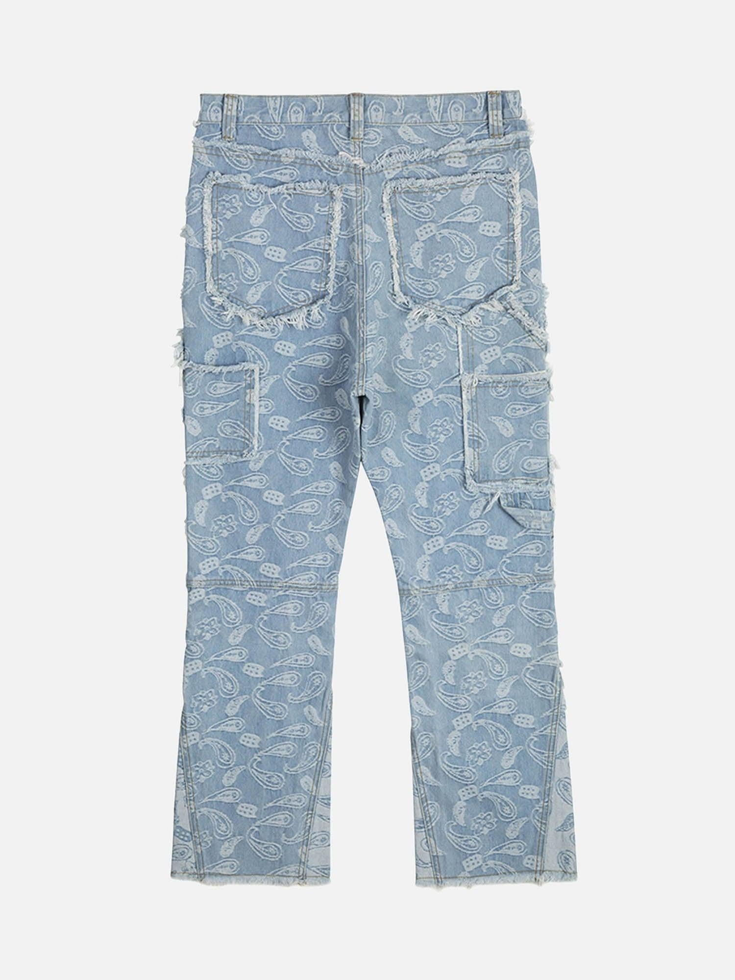 TALISHKO Cashew Flower Cut Jeans
