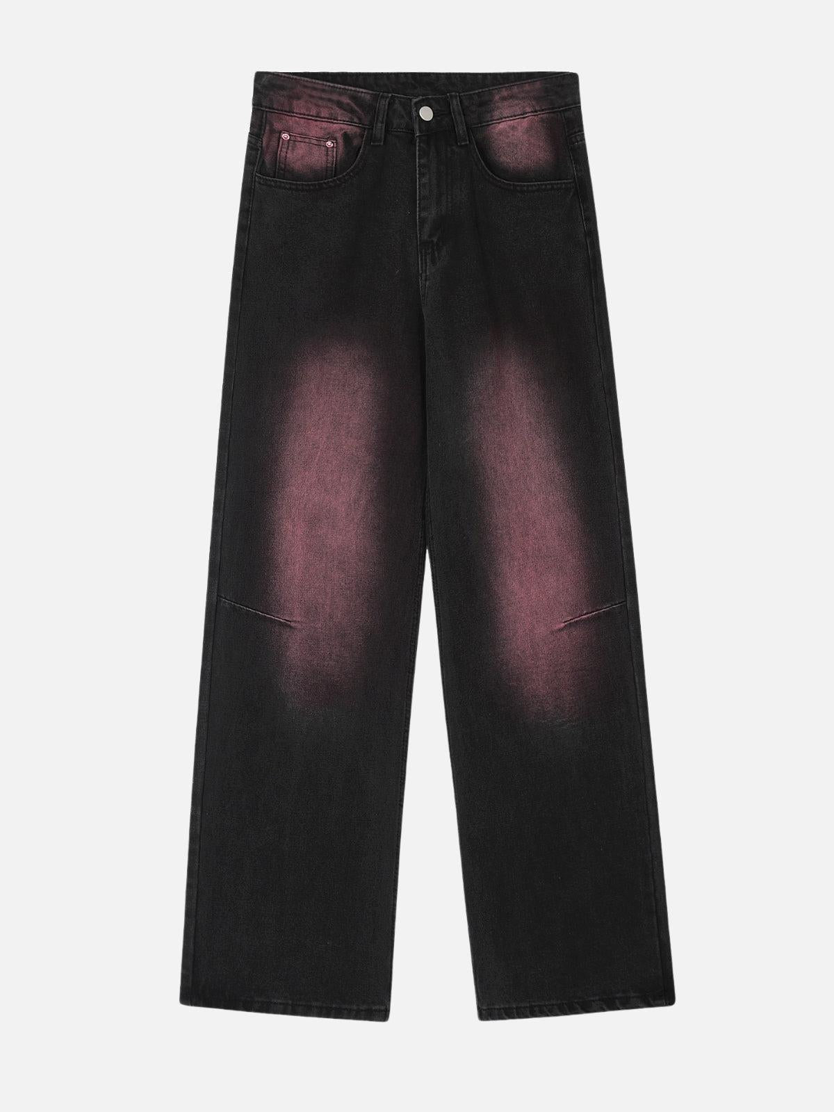 TALISHKO Tie Dye Washed Jeans