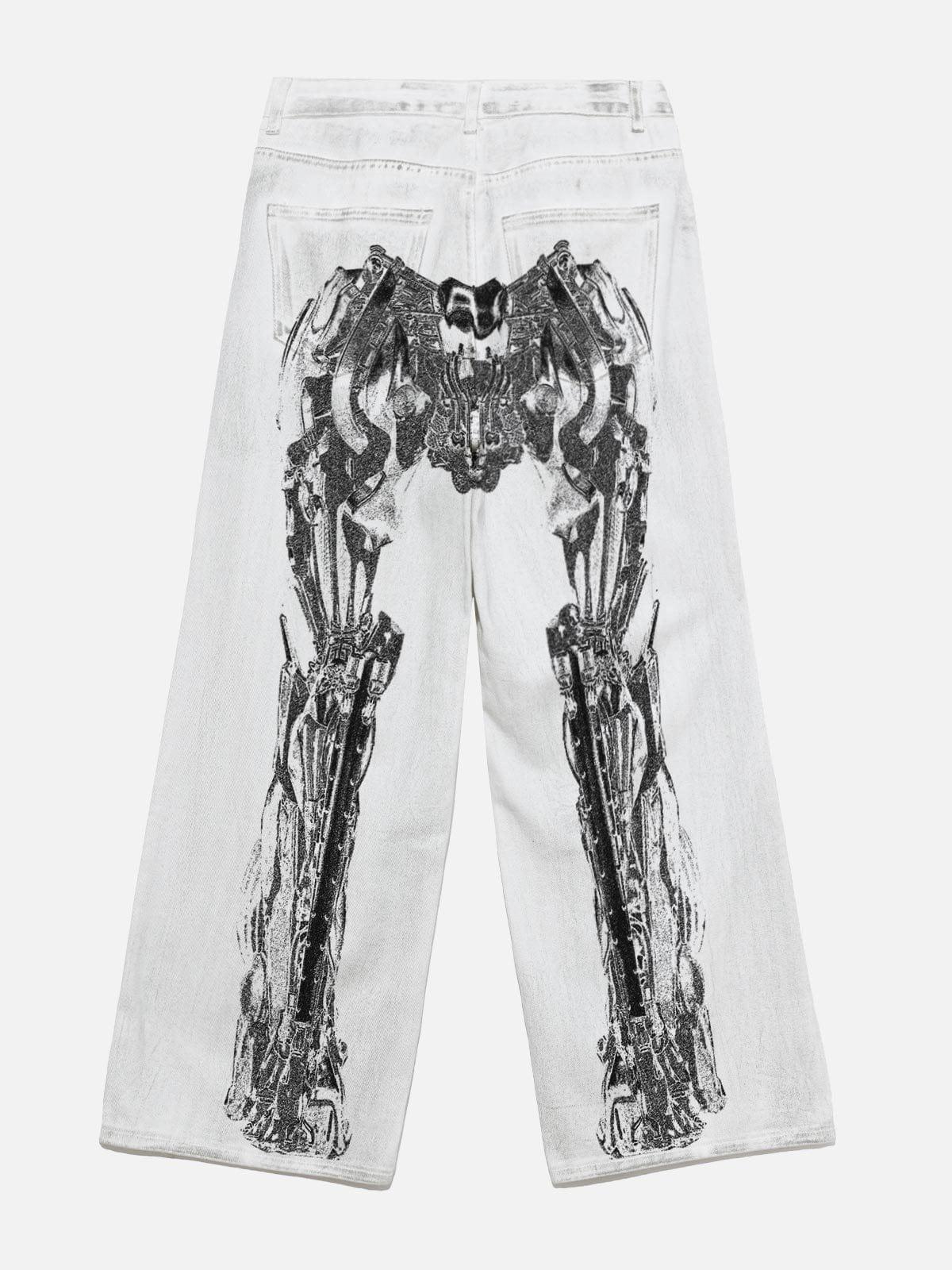 TALISHKO Mecha Print Jeans
