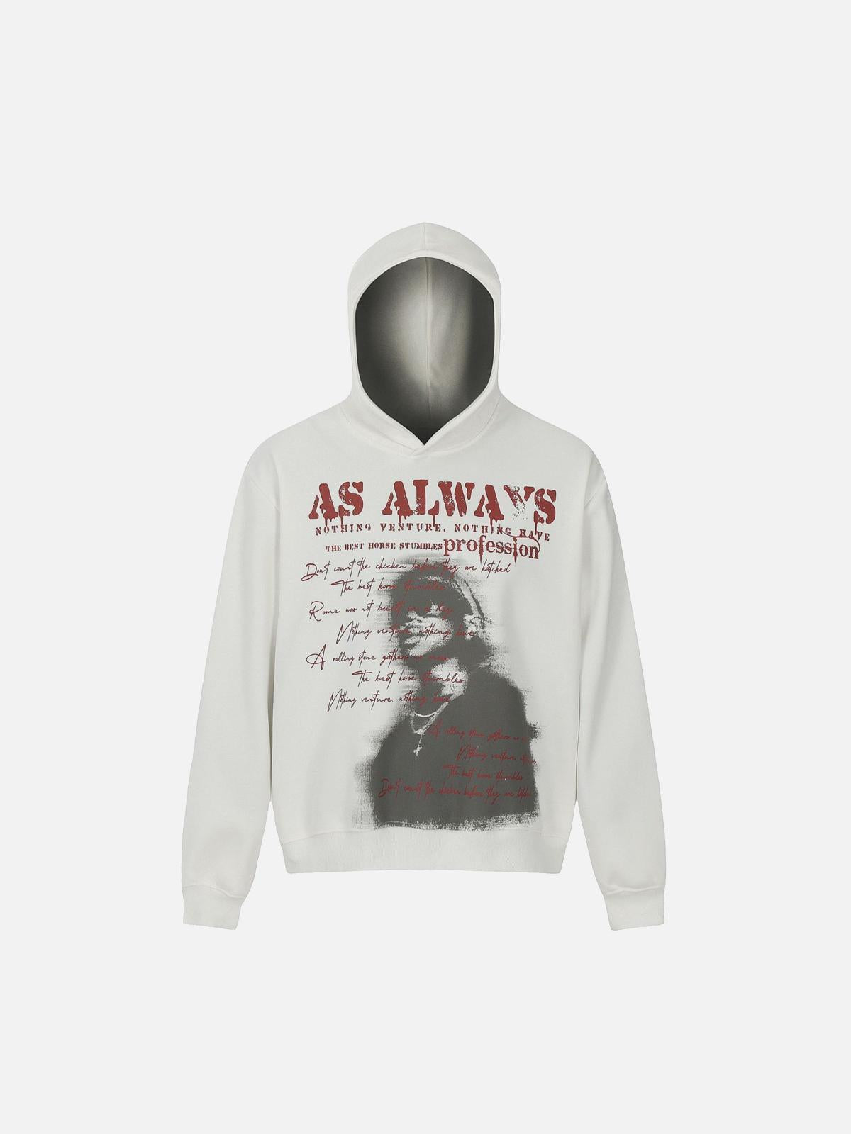 TALISHKO High Street Washed Print Hoodie