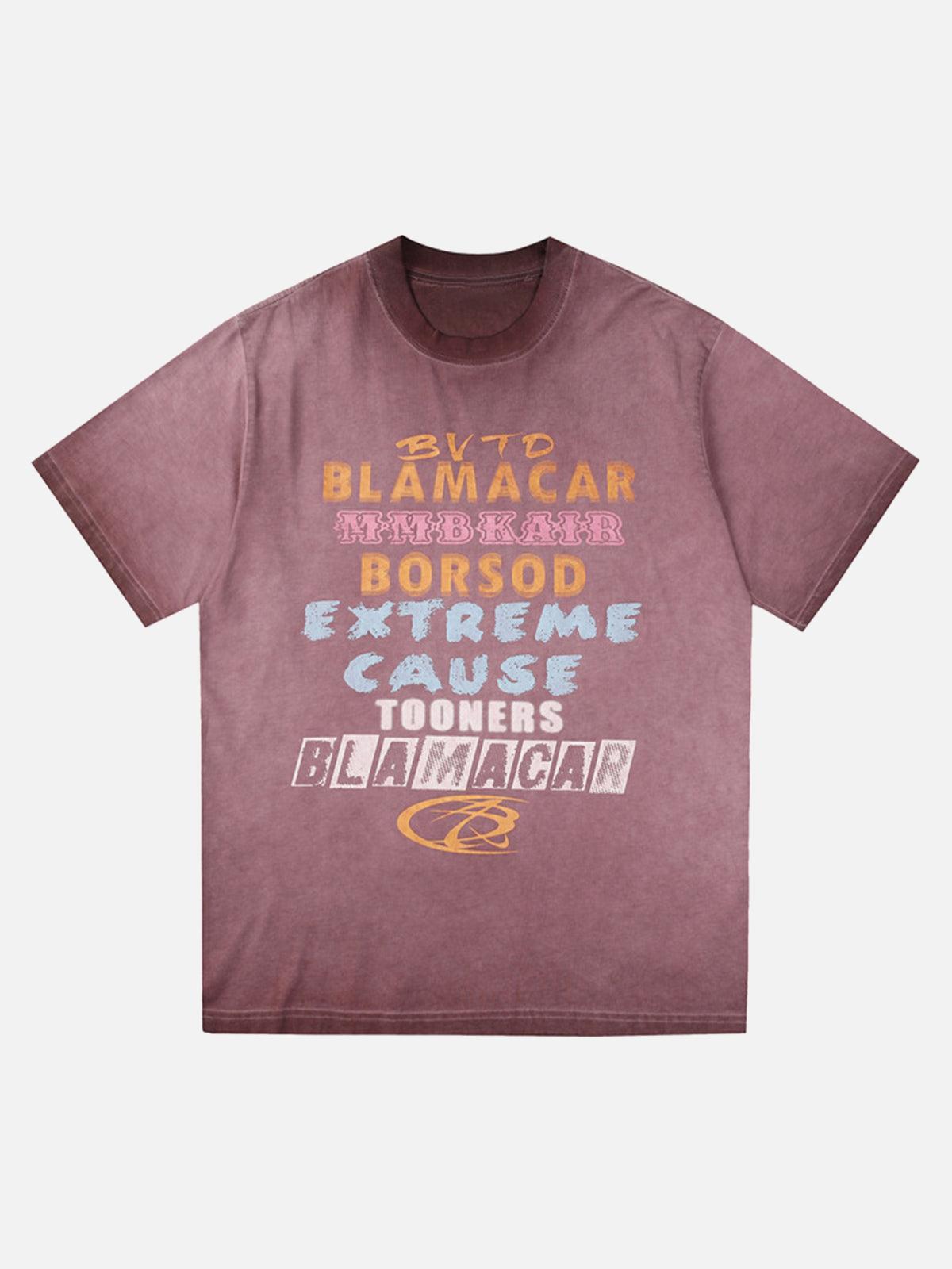 TALISHKO Washed Blamacar Graphic T-Shirt