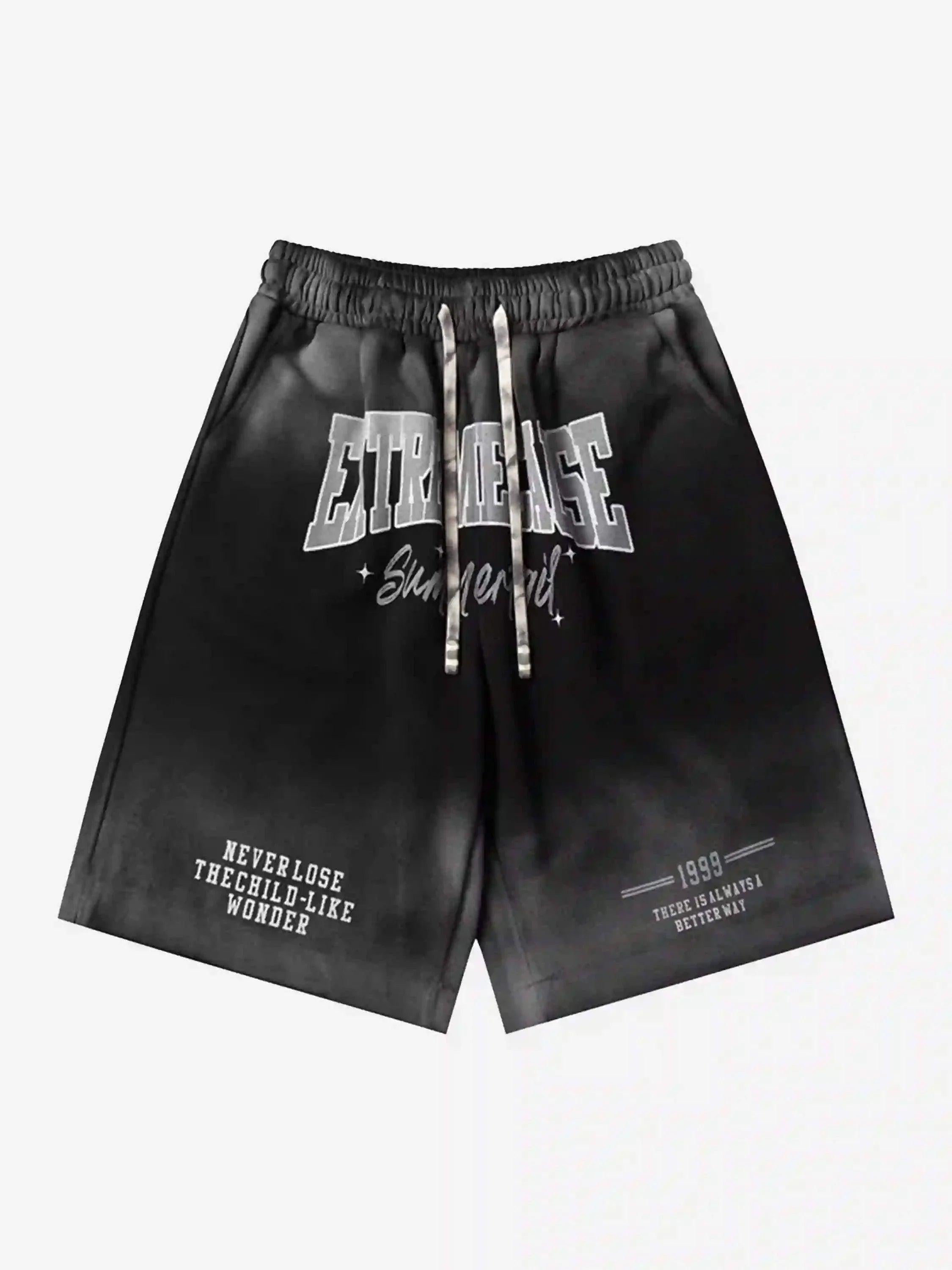 TALISHKO American Style Distressed Gradient Print Shorts