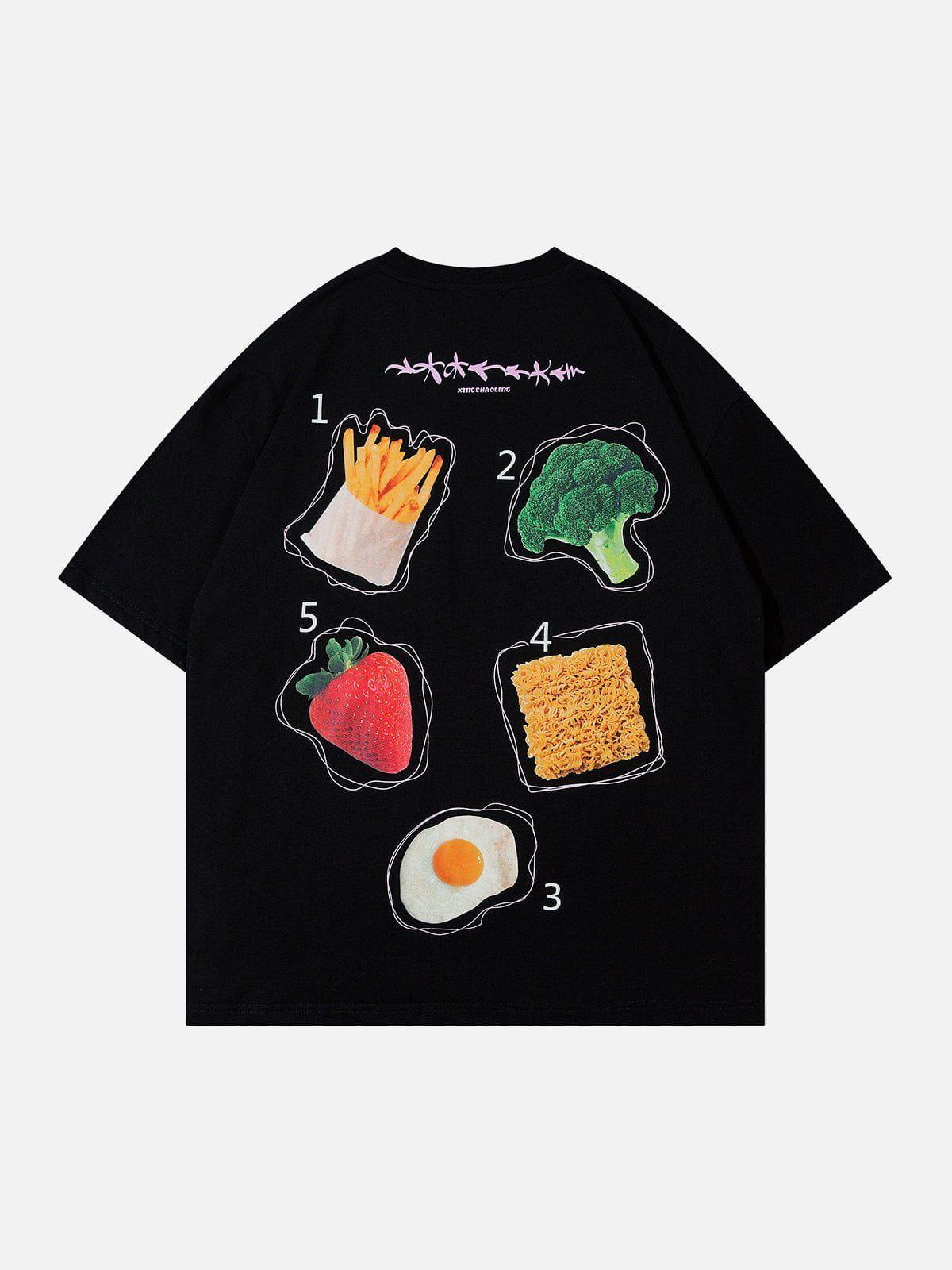 TALISHKO Vegetable Fruit Print Tee