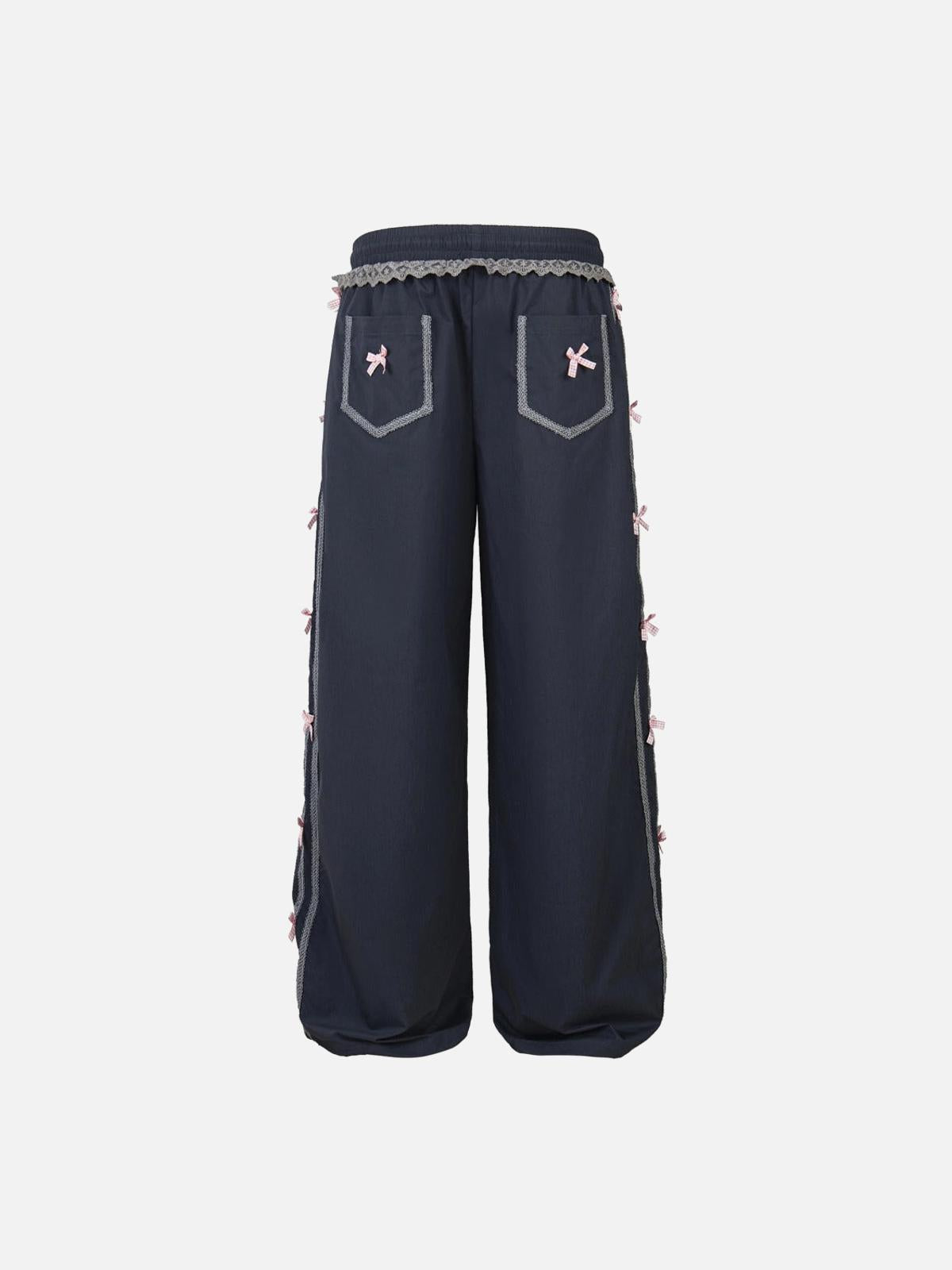 TALISHKO High Street Side Bow Decoration Pant