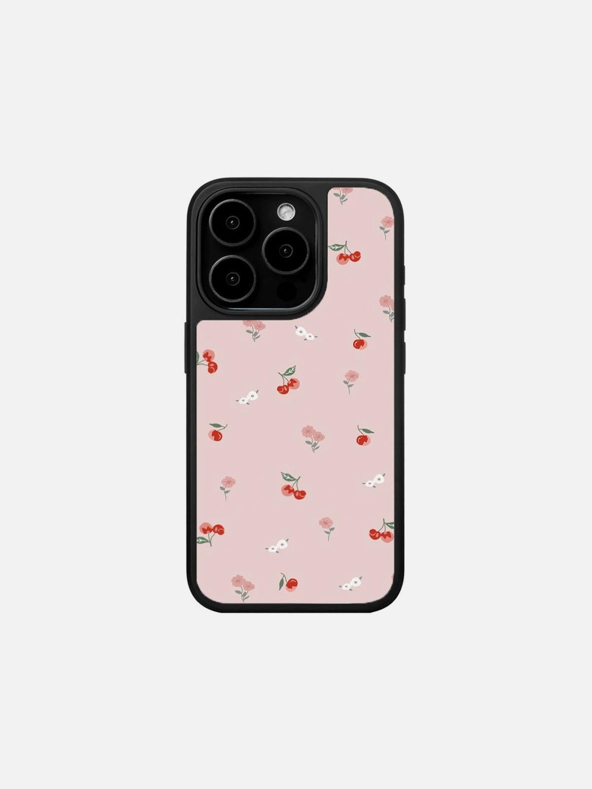 TALISHKO Cartoon Cherry Graphic Phone Case