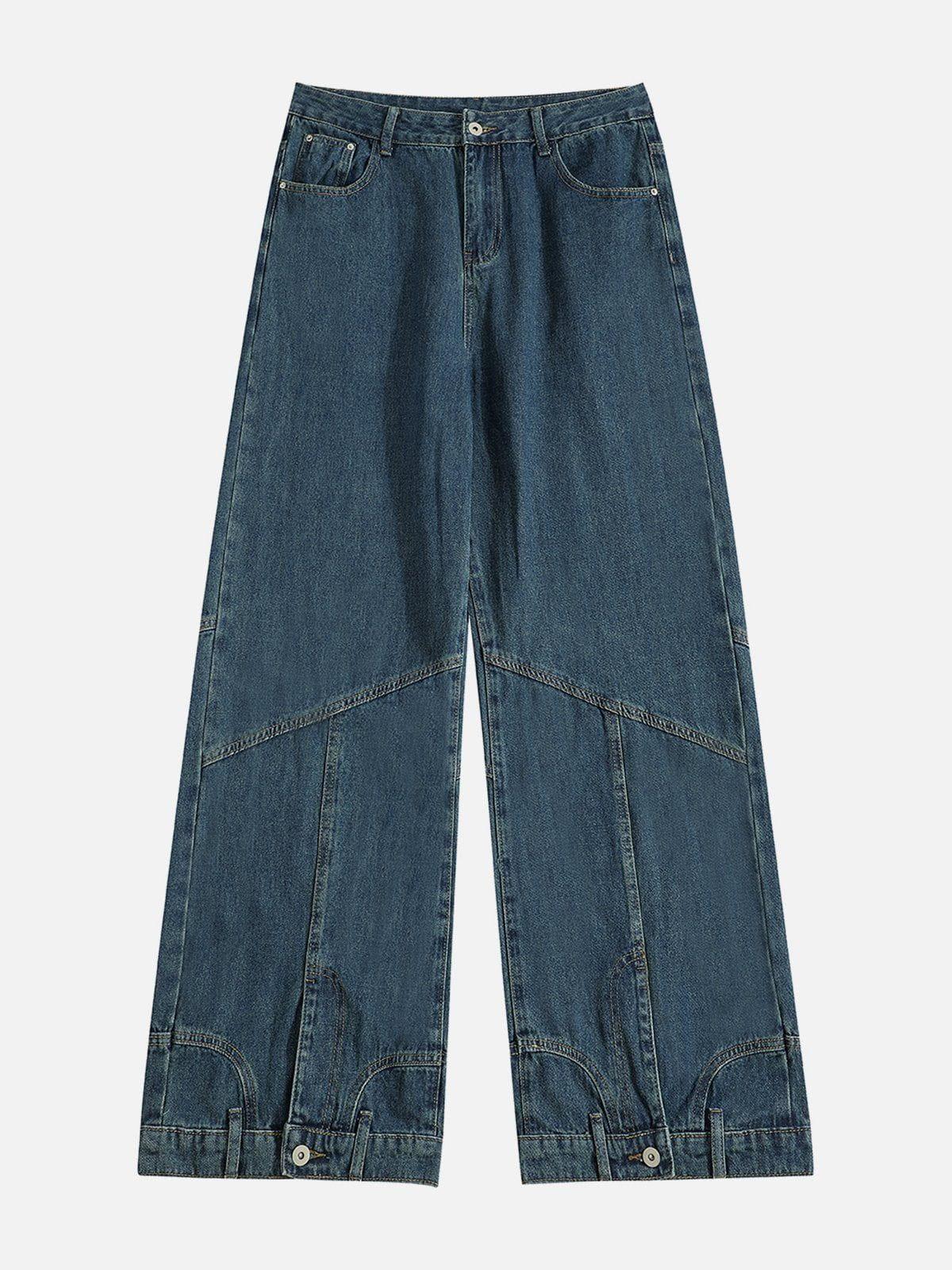 TALISHKO Reverse Patchwork Jeans