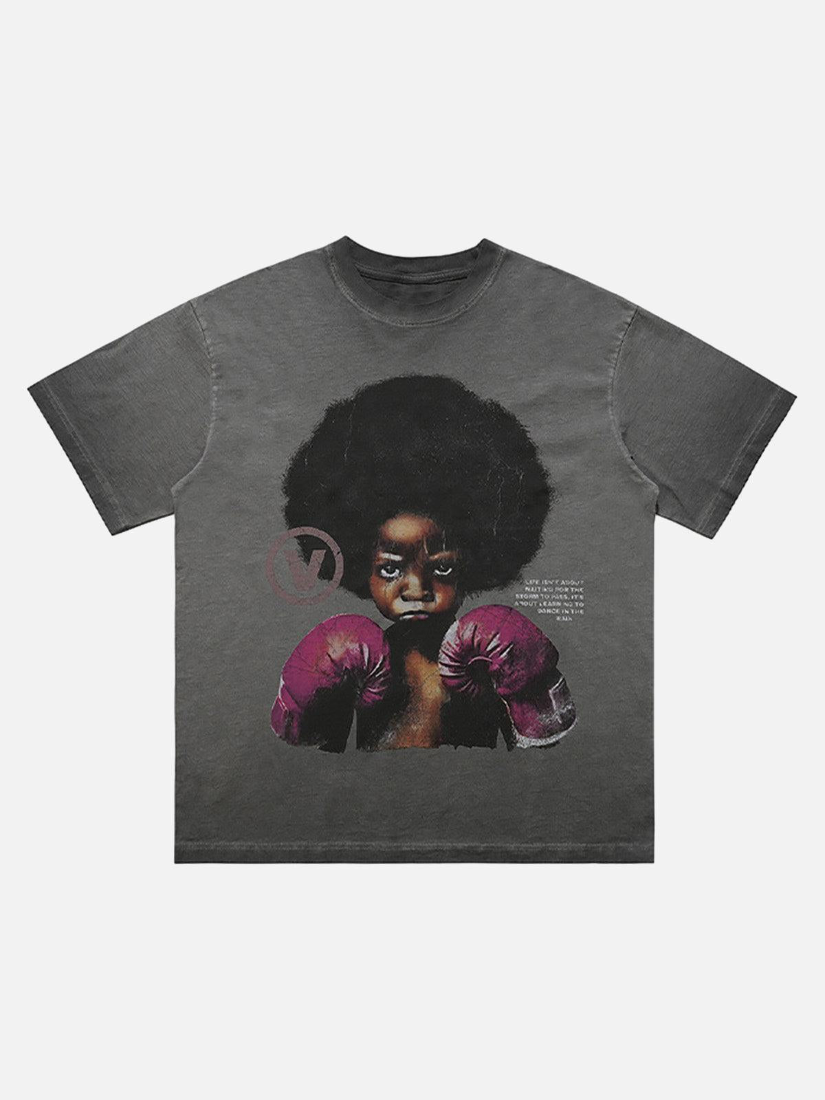 TALISHKO Boxing Boy Graphic T-Shirt