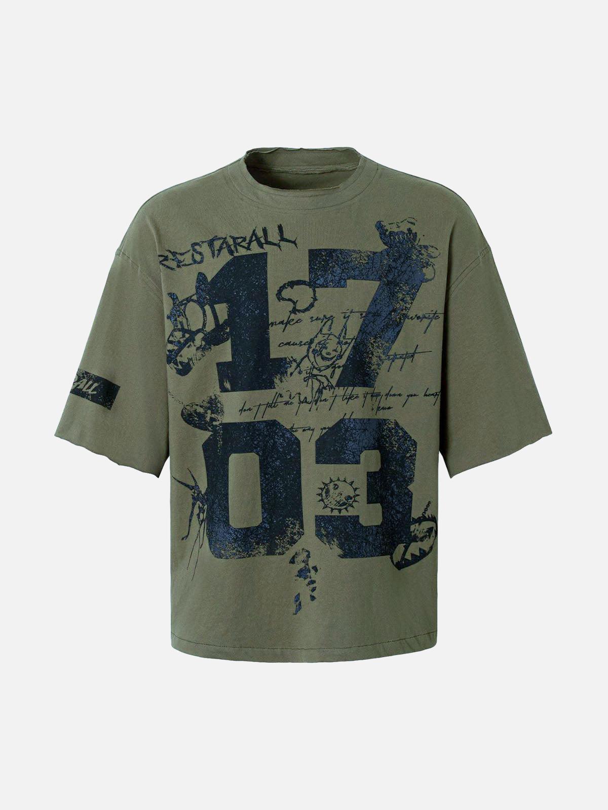 TALISHKO Street Devil Tire Graffiti T-Shirt