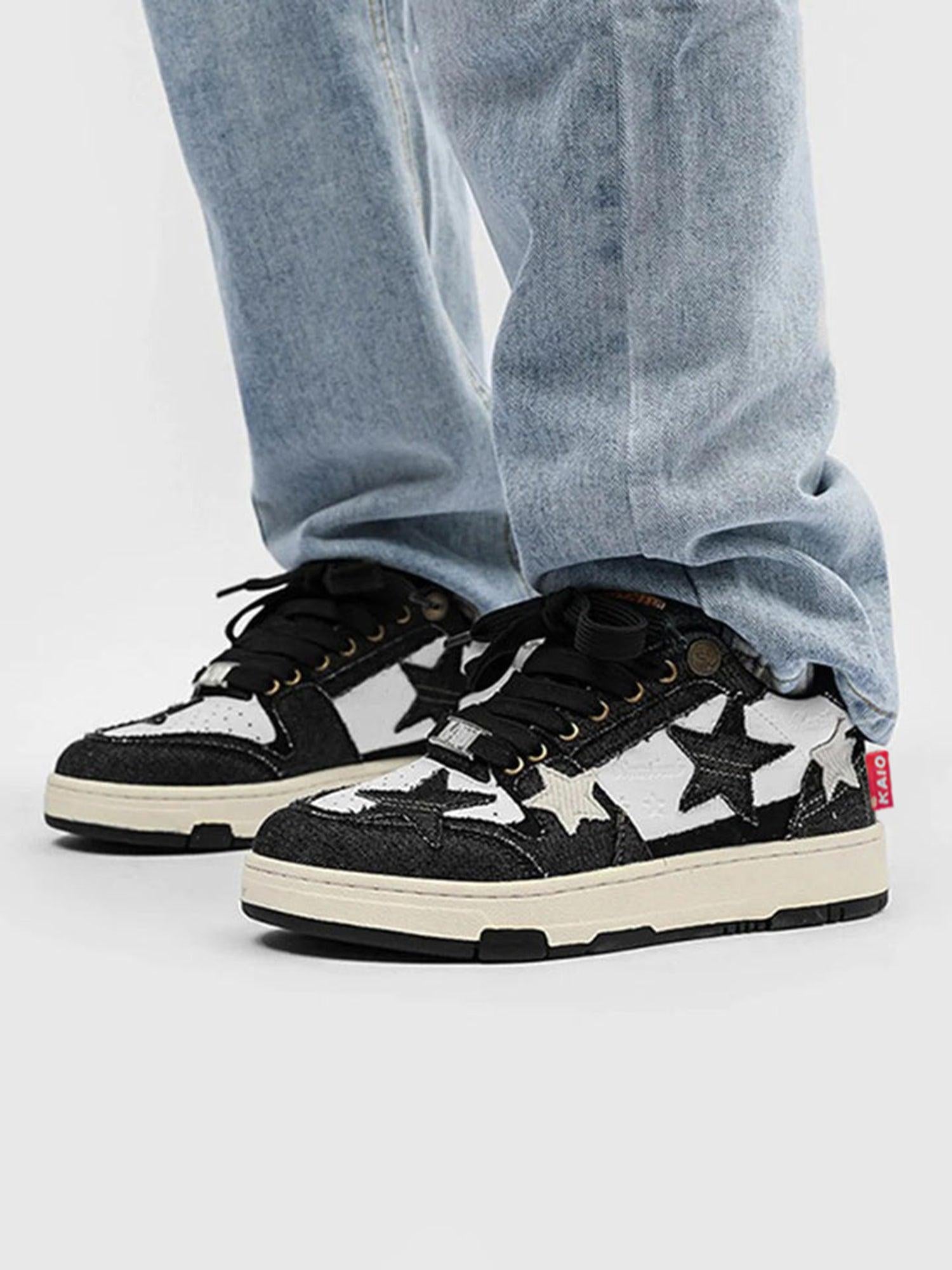 TALISHKO Retro Star Elements Casual Board Shoes