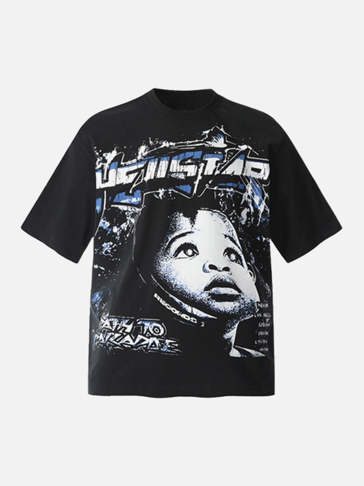 TALISHKO Artwork Graphic Crew Neck T-Shirt