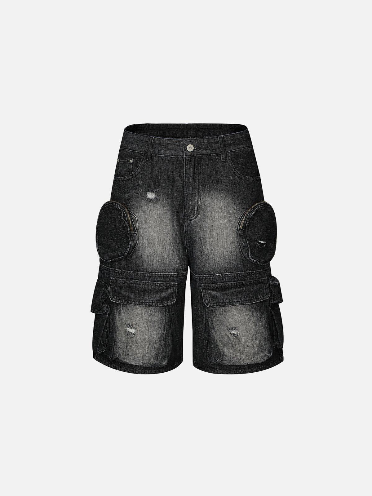 TALISHKO 3D Multi Pocket Washed Jorts