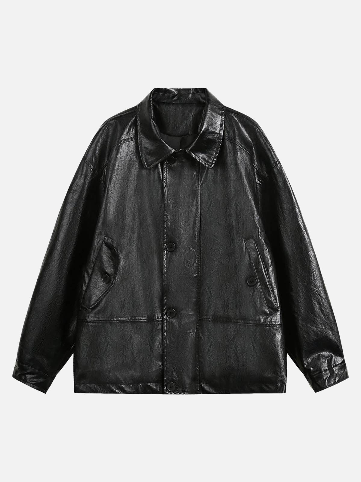 TALISHKO Retro Motorcycle PU Leather Jacket