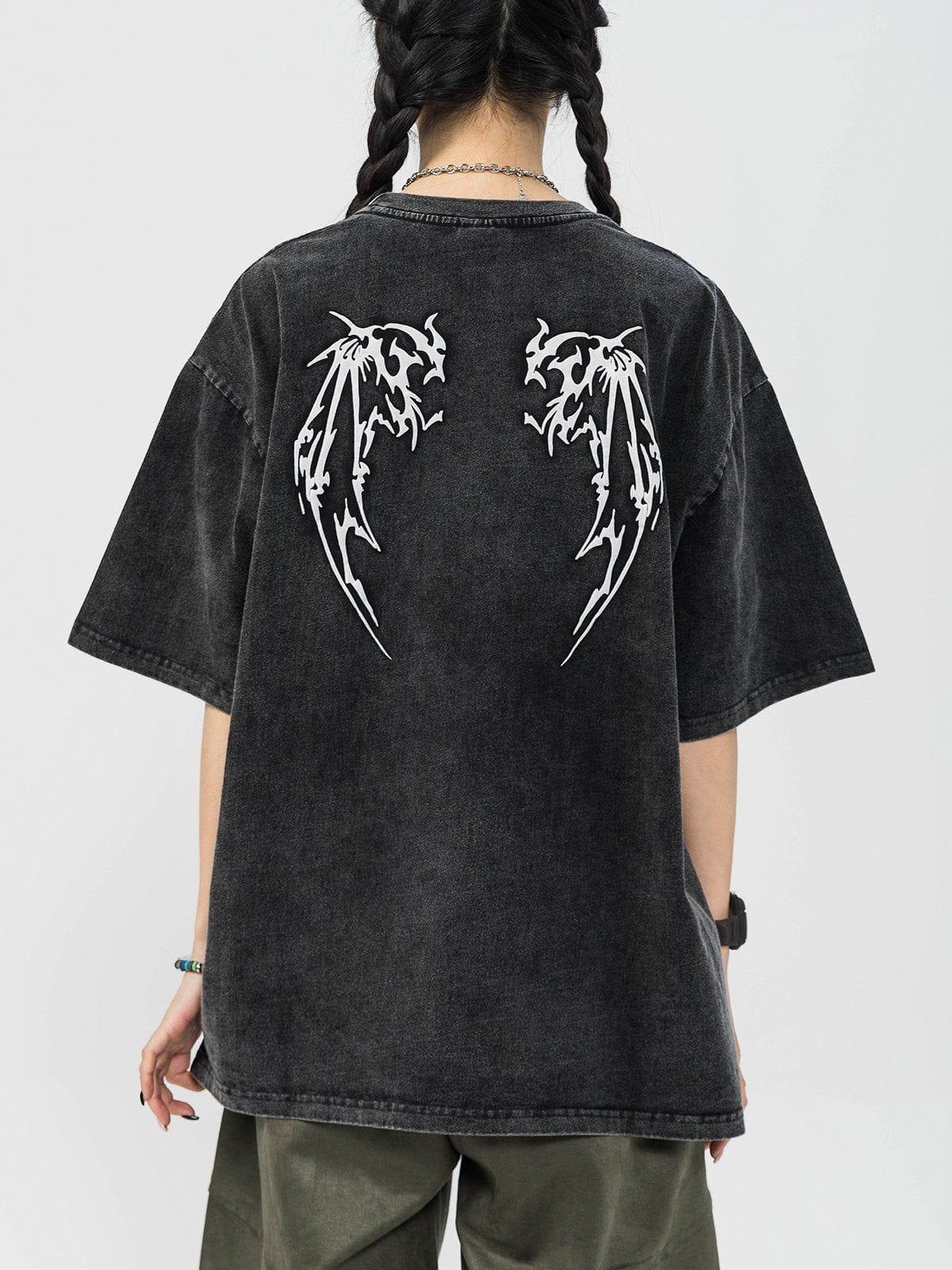 TALISHKO Washed Wings Print Tee