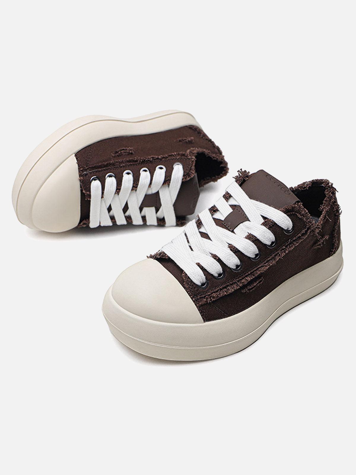 TALISHKO Street Beard Split Hole Sneakers