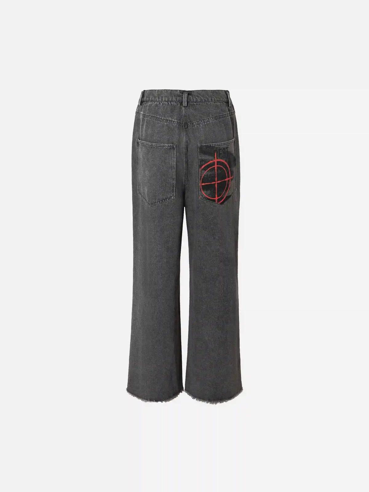 TALISHKO American Retro Embroidered Dopamine Jeans