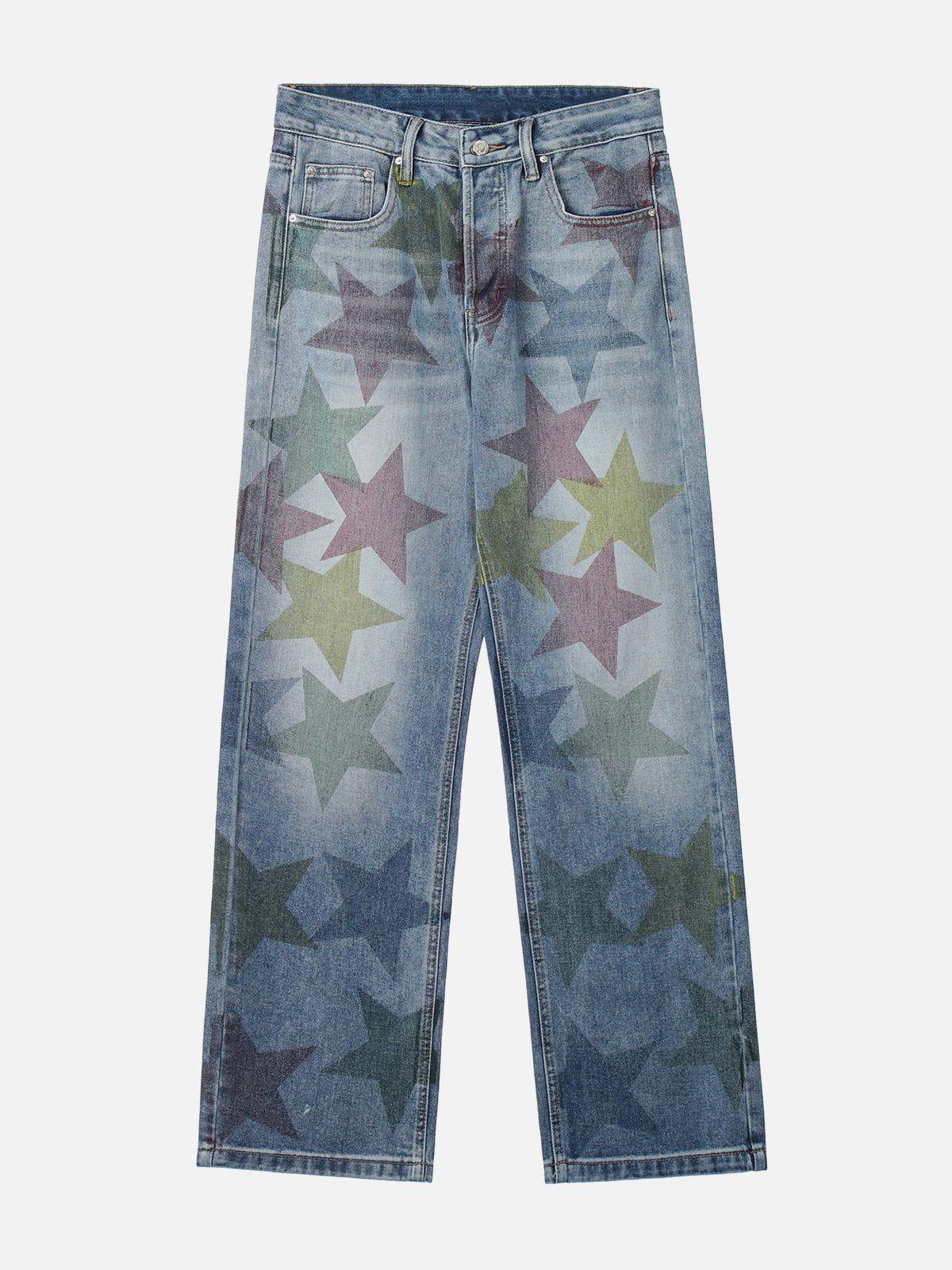 TALISHKO Stars Print Jeans