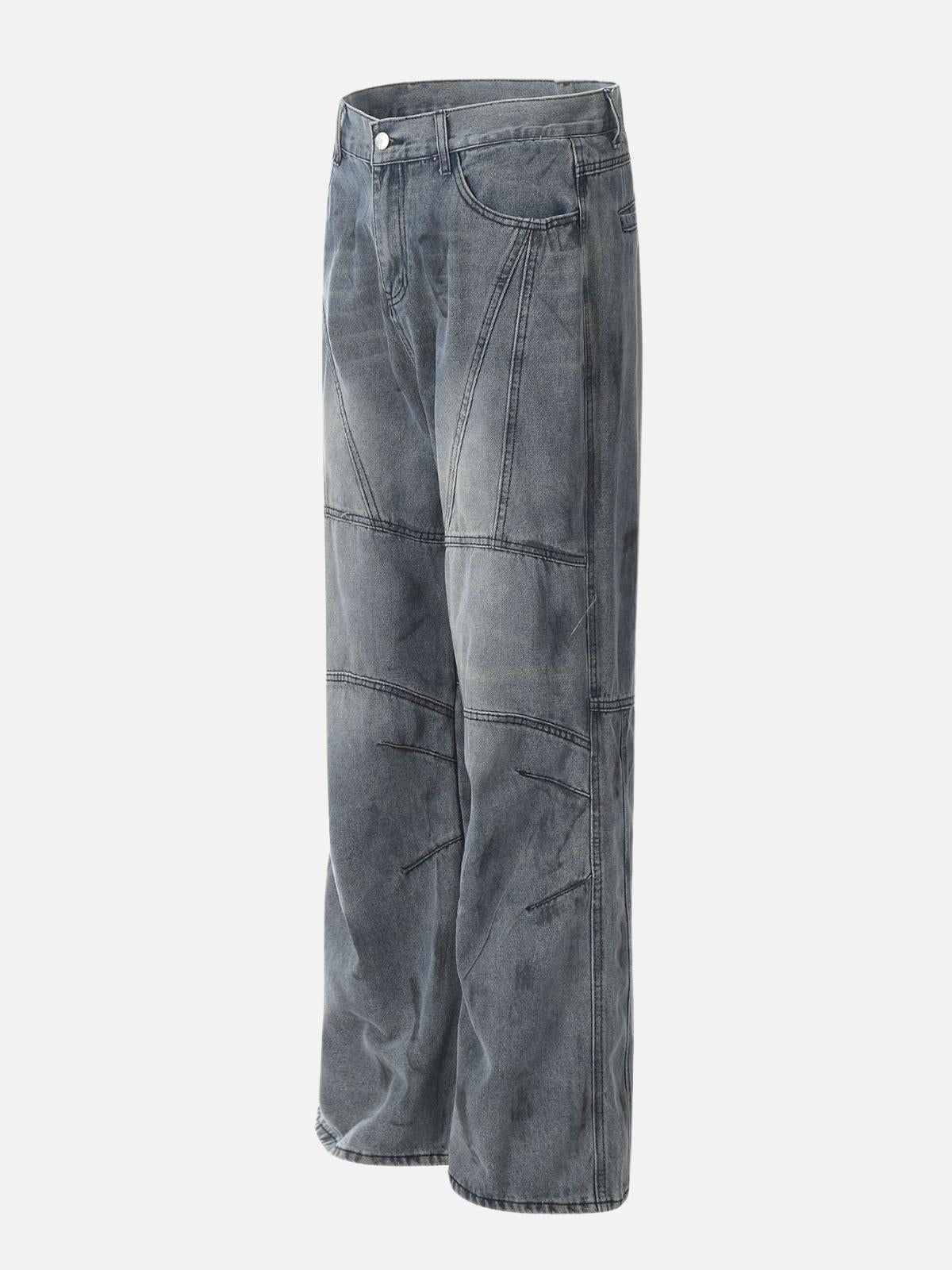 TALISHKO Deconstructive Design Washed Jeans