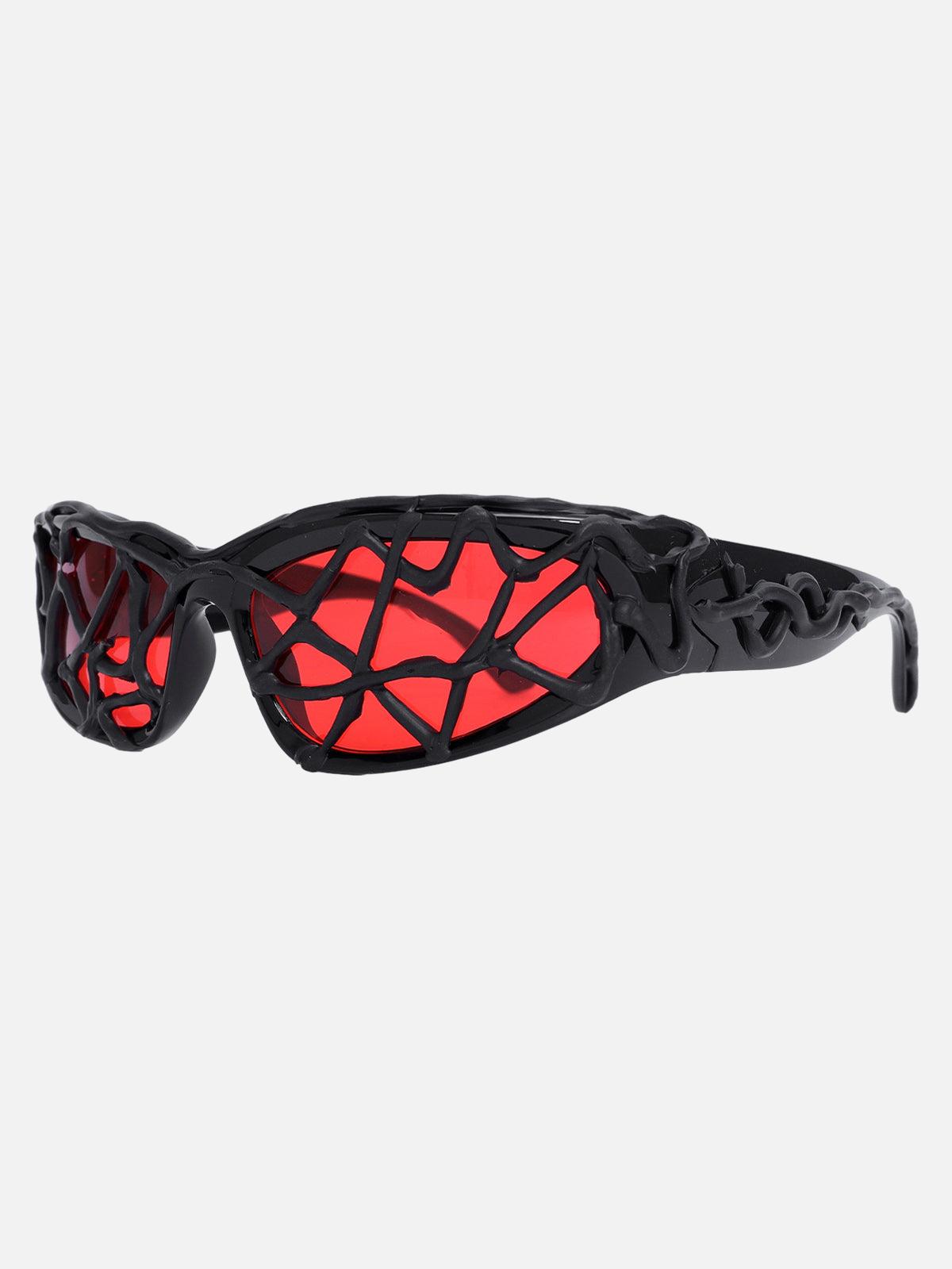 TALISHKO Futuristic Wavy Frame Sunglasses