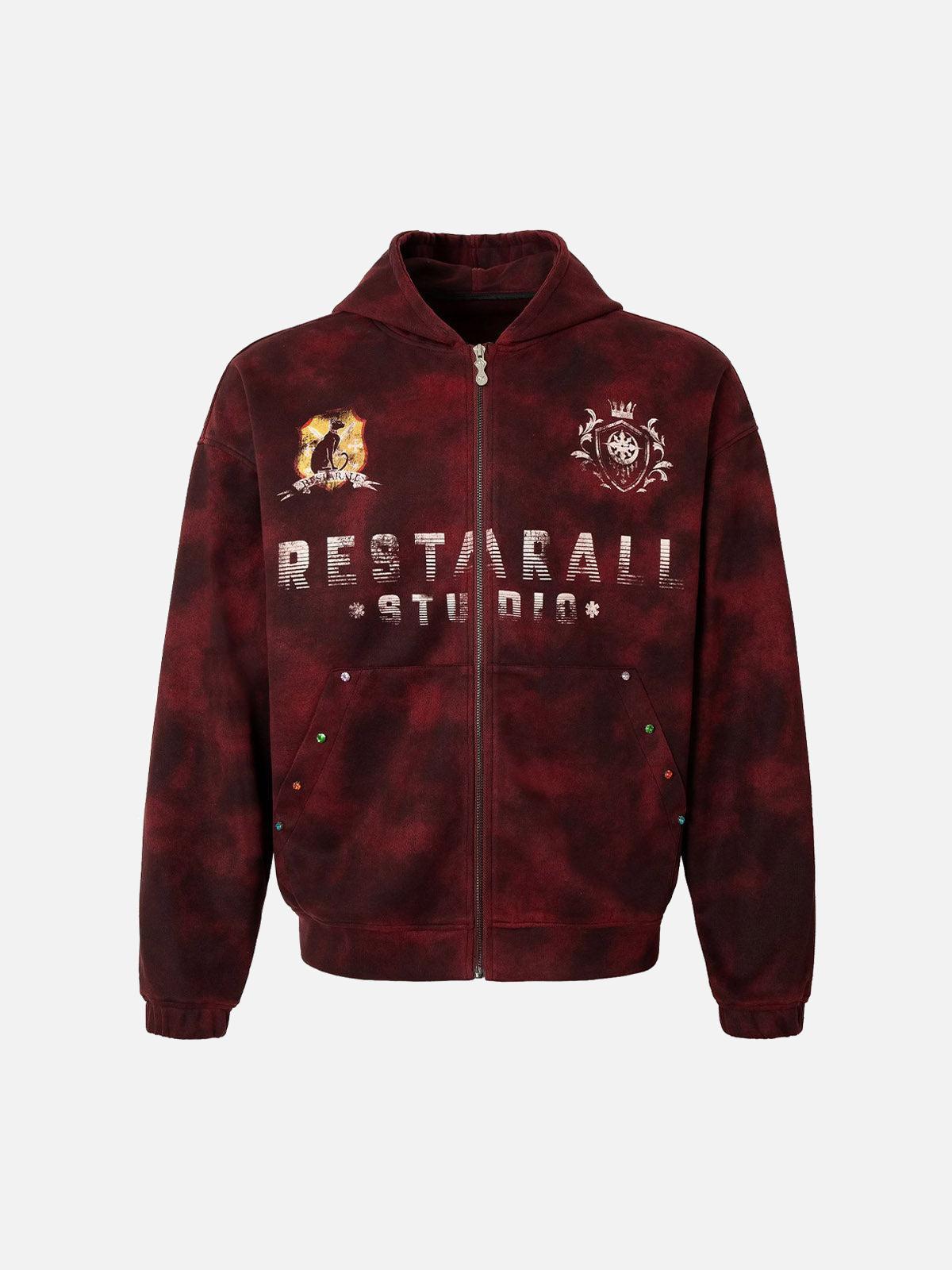 TALISHKO Wasteland Tie-Dye Zipper Jacket