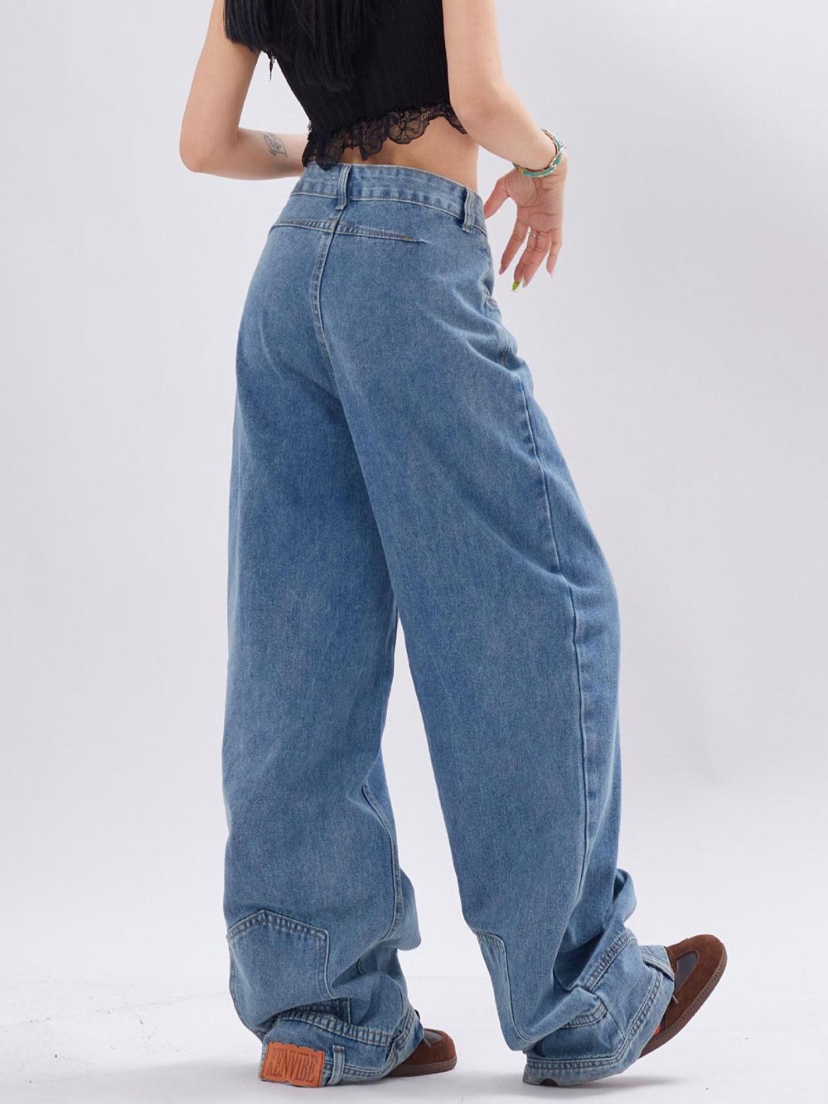 TALISHKO Reverse Washed Loose Jeans