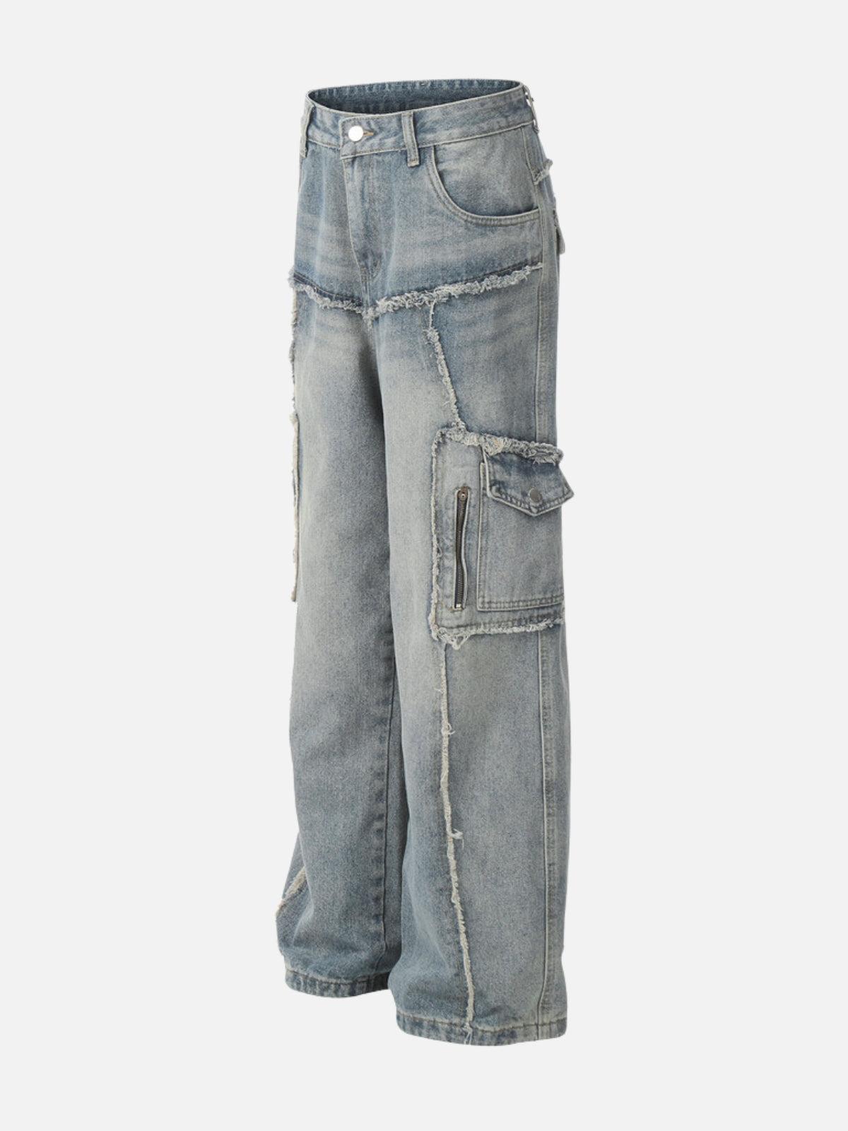 TALISHKO Fringe Multi Pocket Jeans