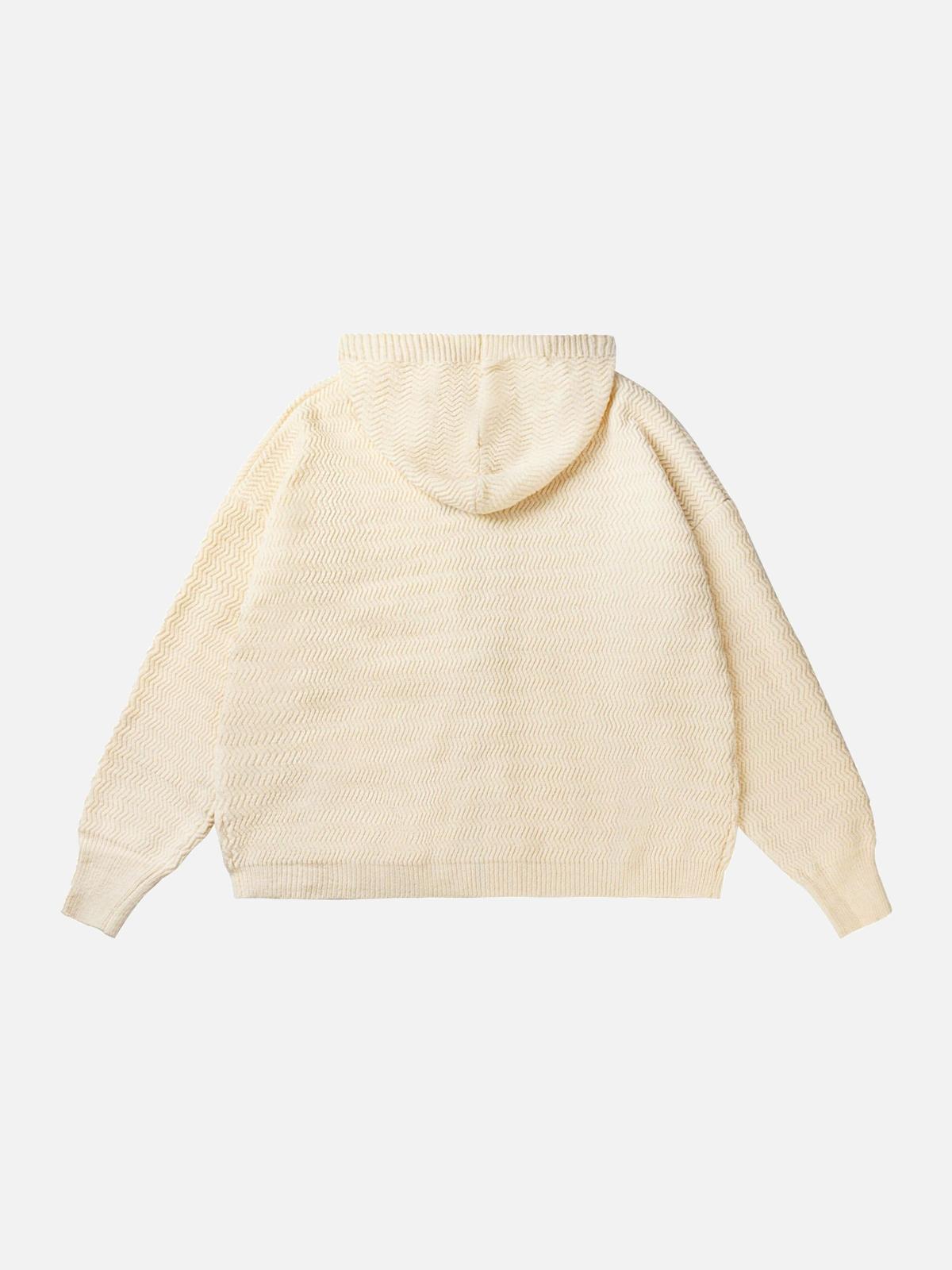 TALISHKO Vintage Braided Texture Sweater