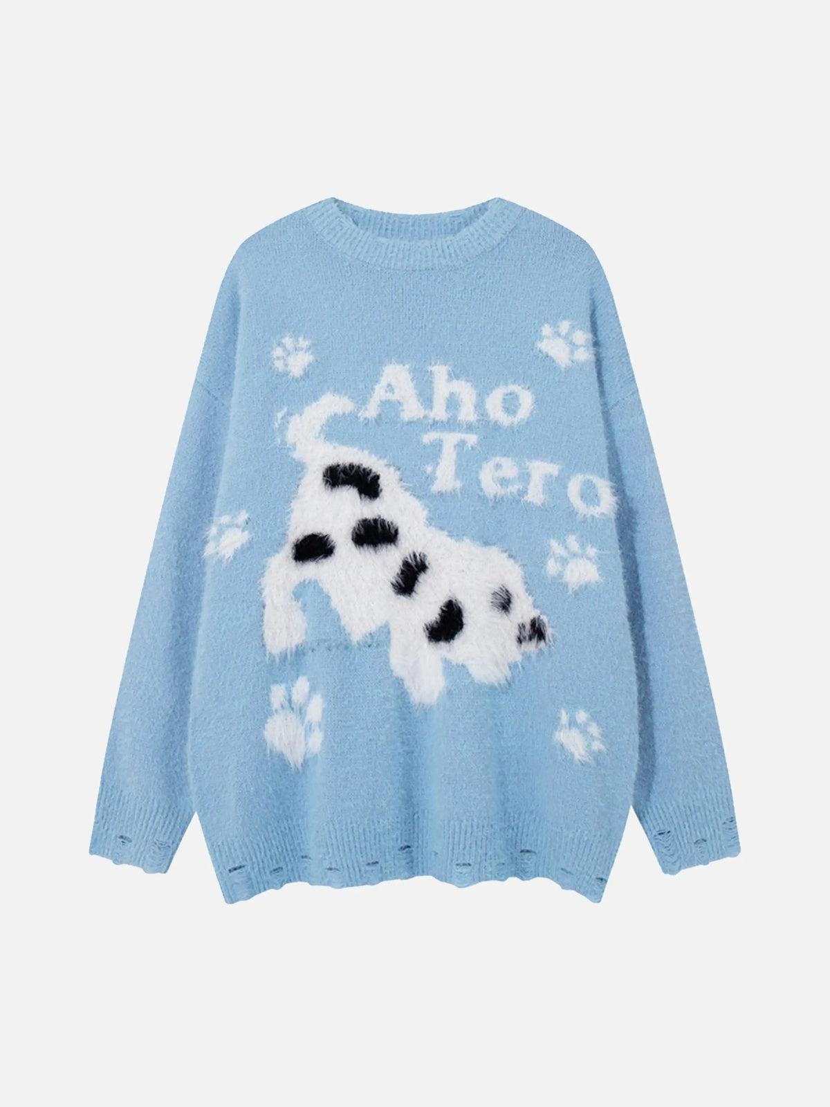 TALISHKO Cartoon Spotted Puppy Sweater