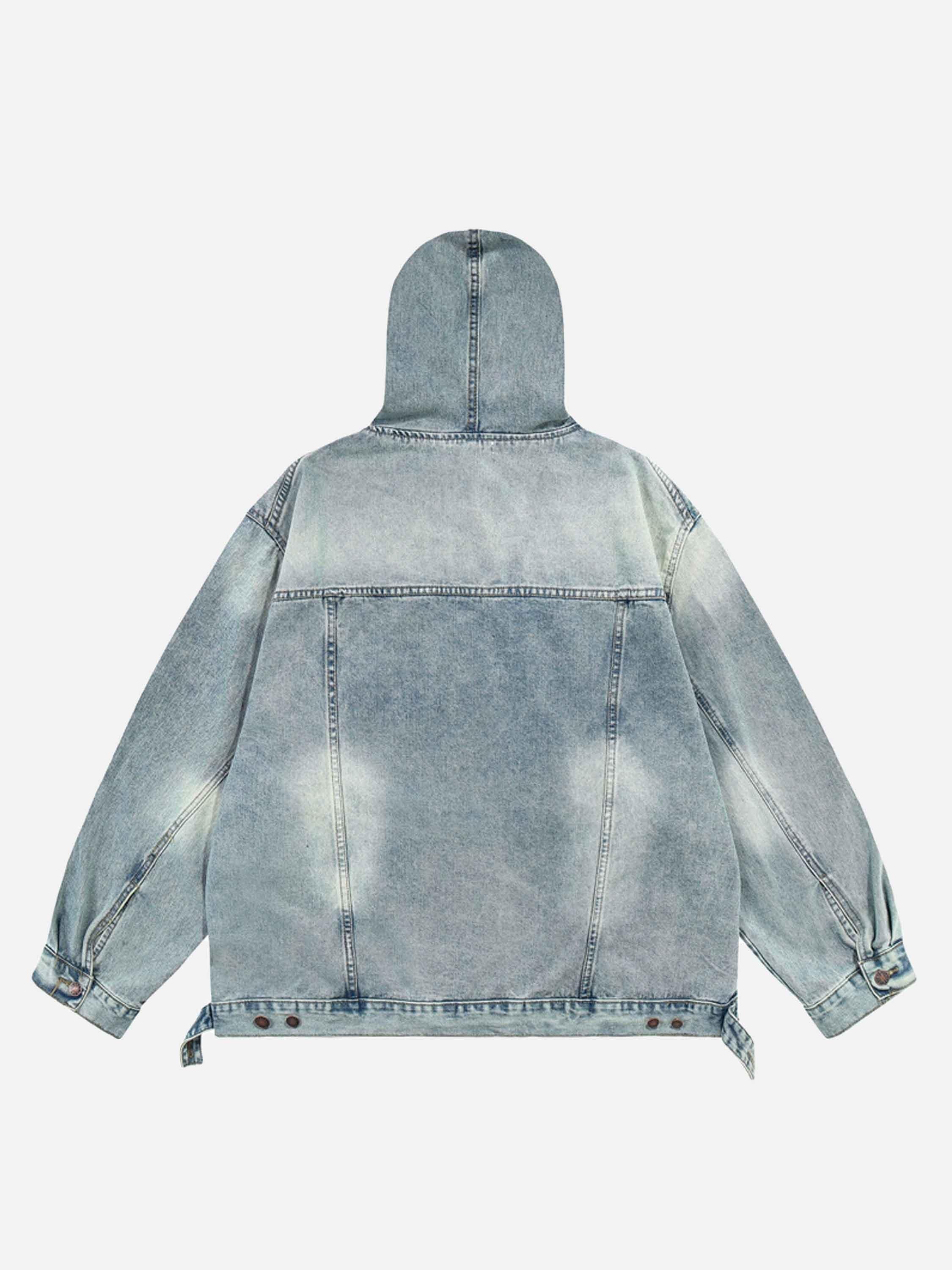 TALISHKO High Street Washed Denim Hoodie