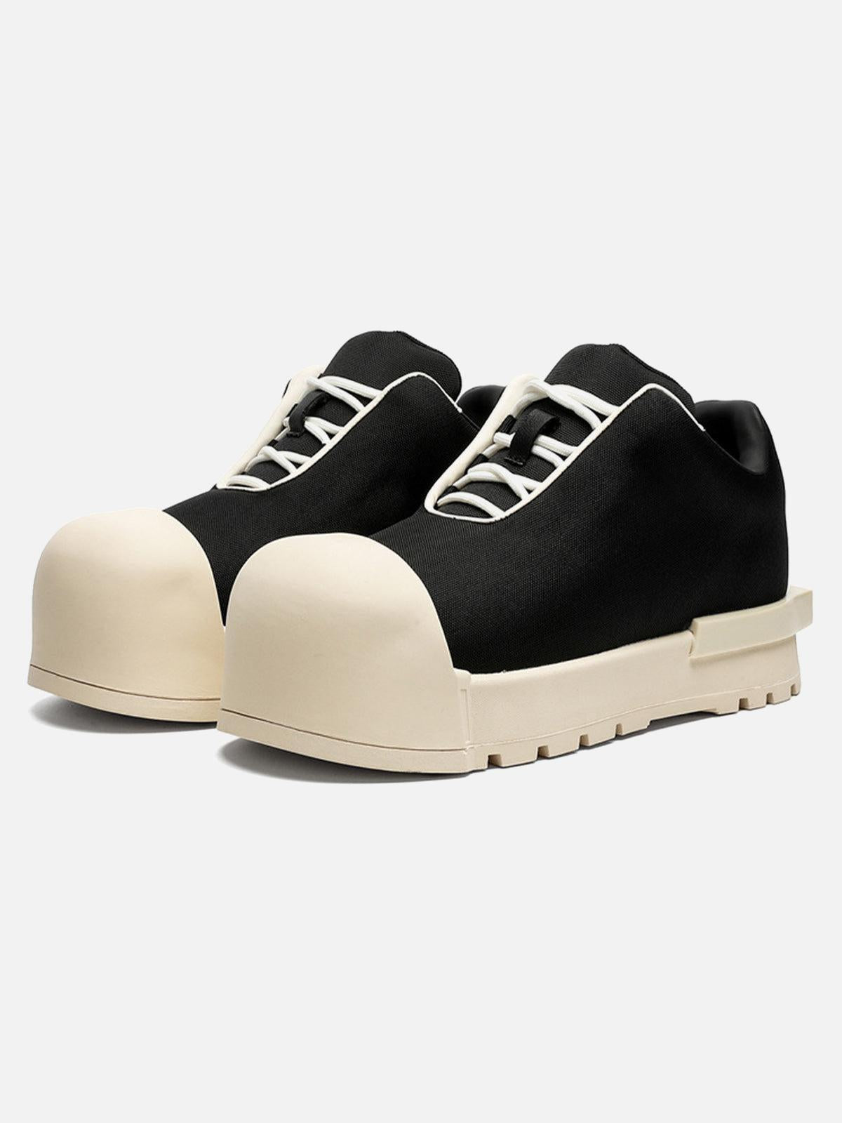 TALISHKO Low Top Canvas Platform Sneakers