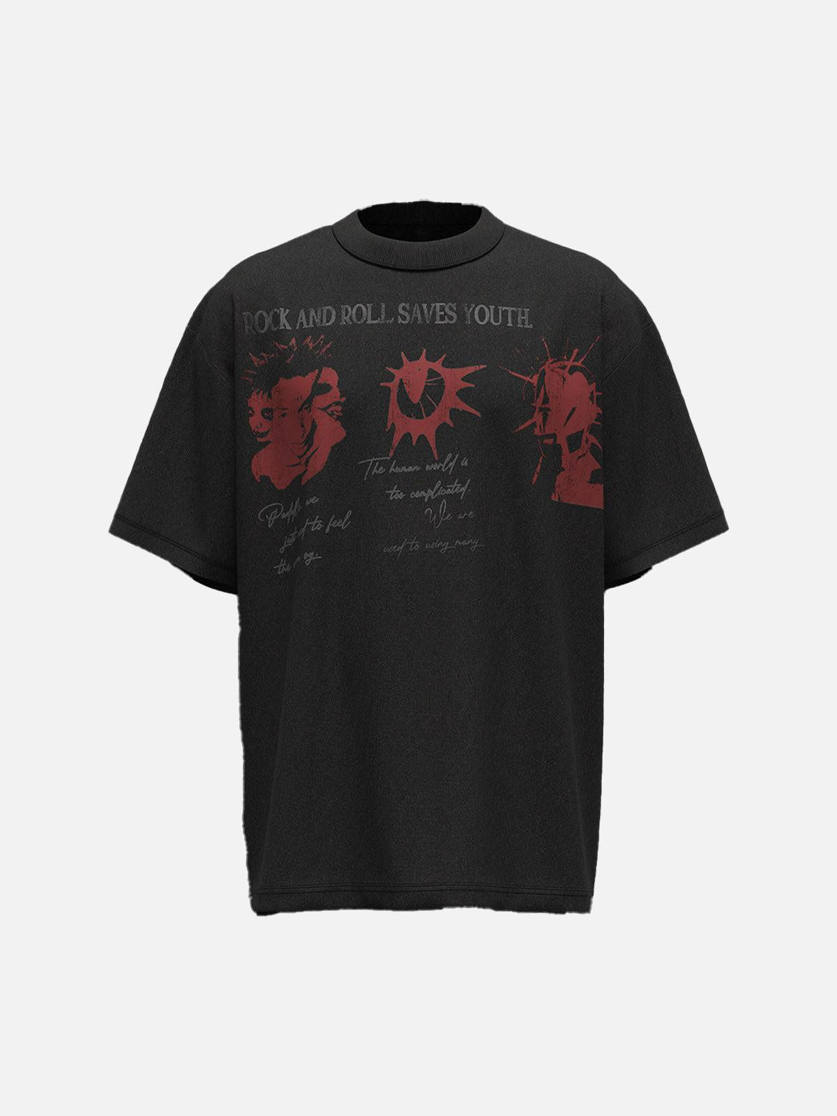 TALISHKO Street Rock & Roll Graphic T-Shirt