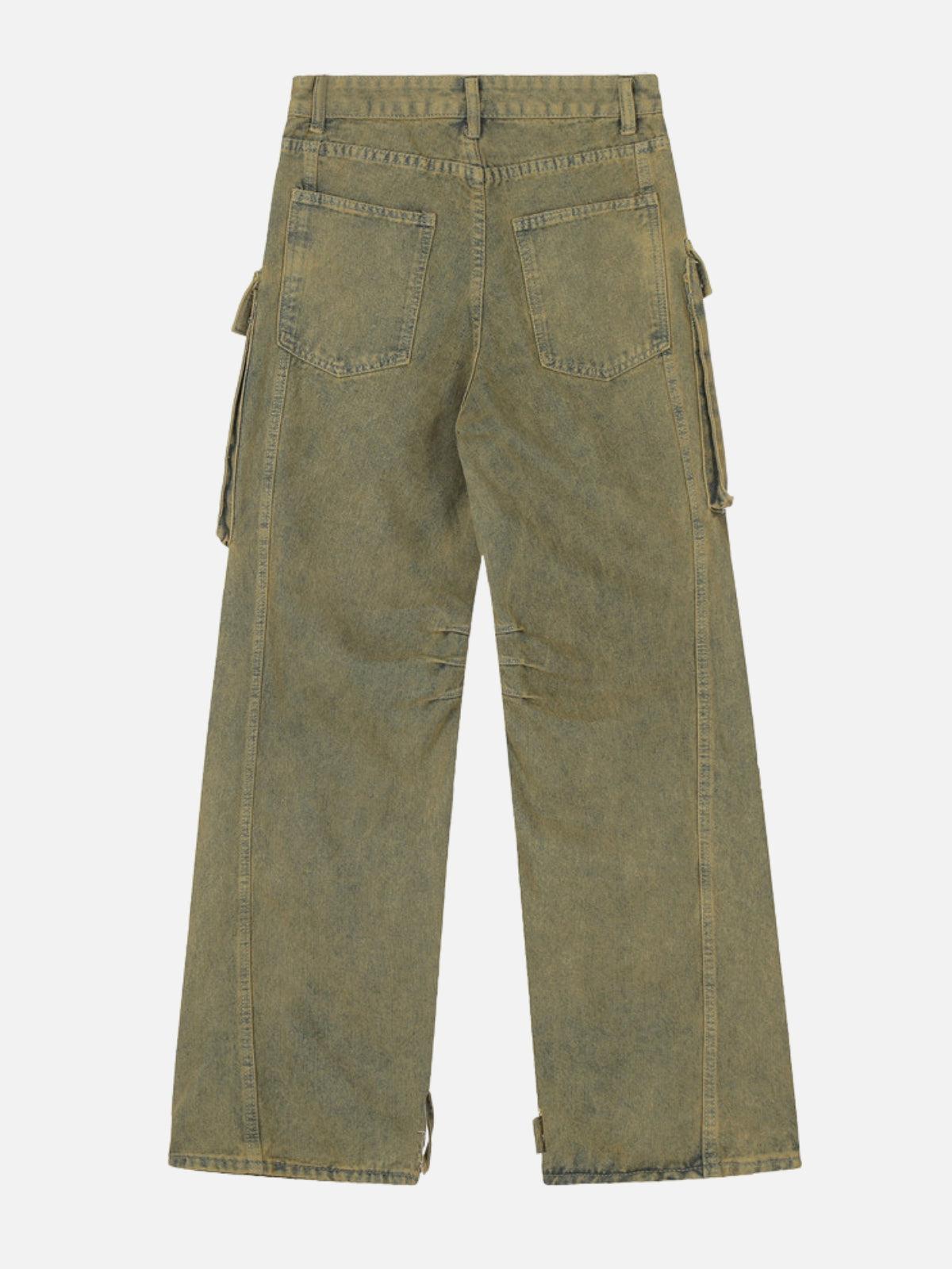 TALISHKO Distressed Multi Pocket Loose Jeans