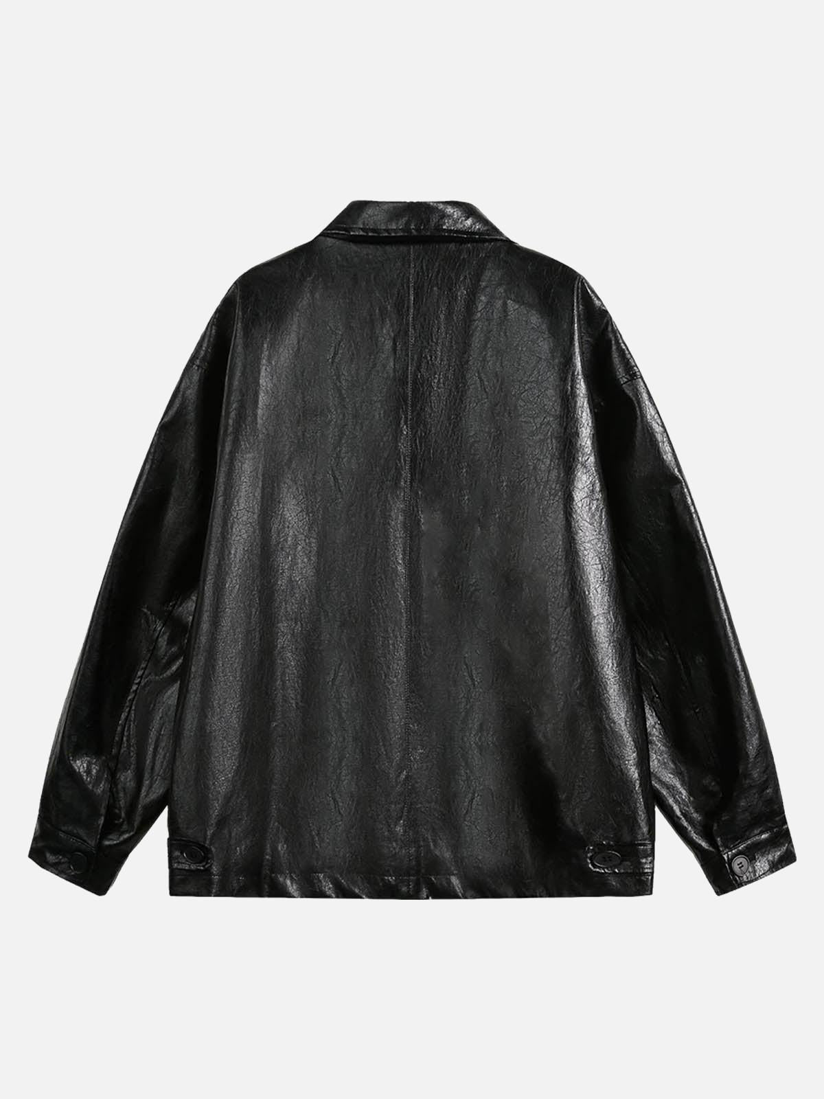 TALISHKO Retro Motorcycle PU Leather Jacket