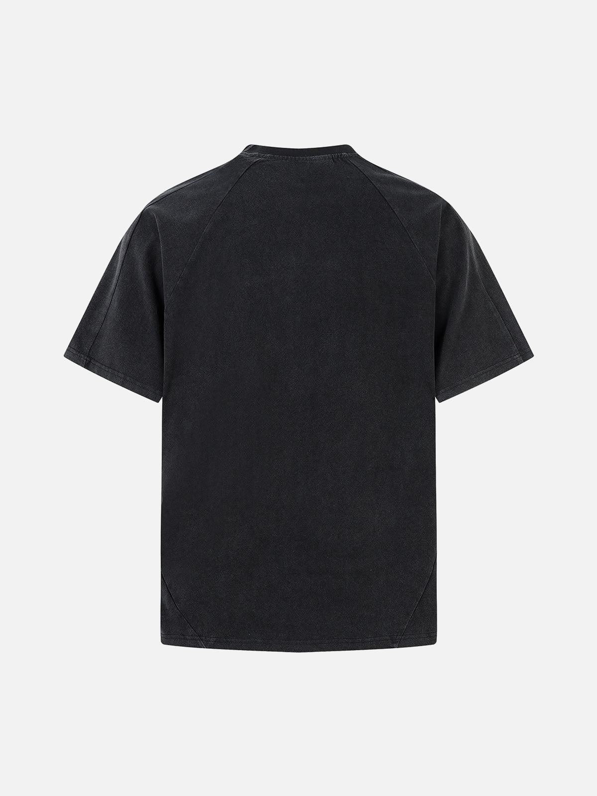 TALISHKO Deconstruction Split Embroidered T-Shirt