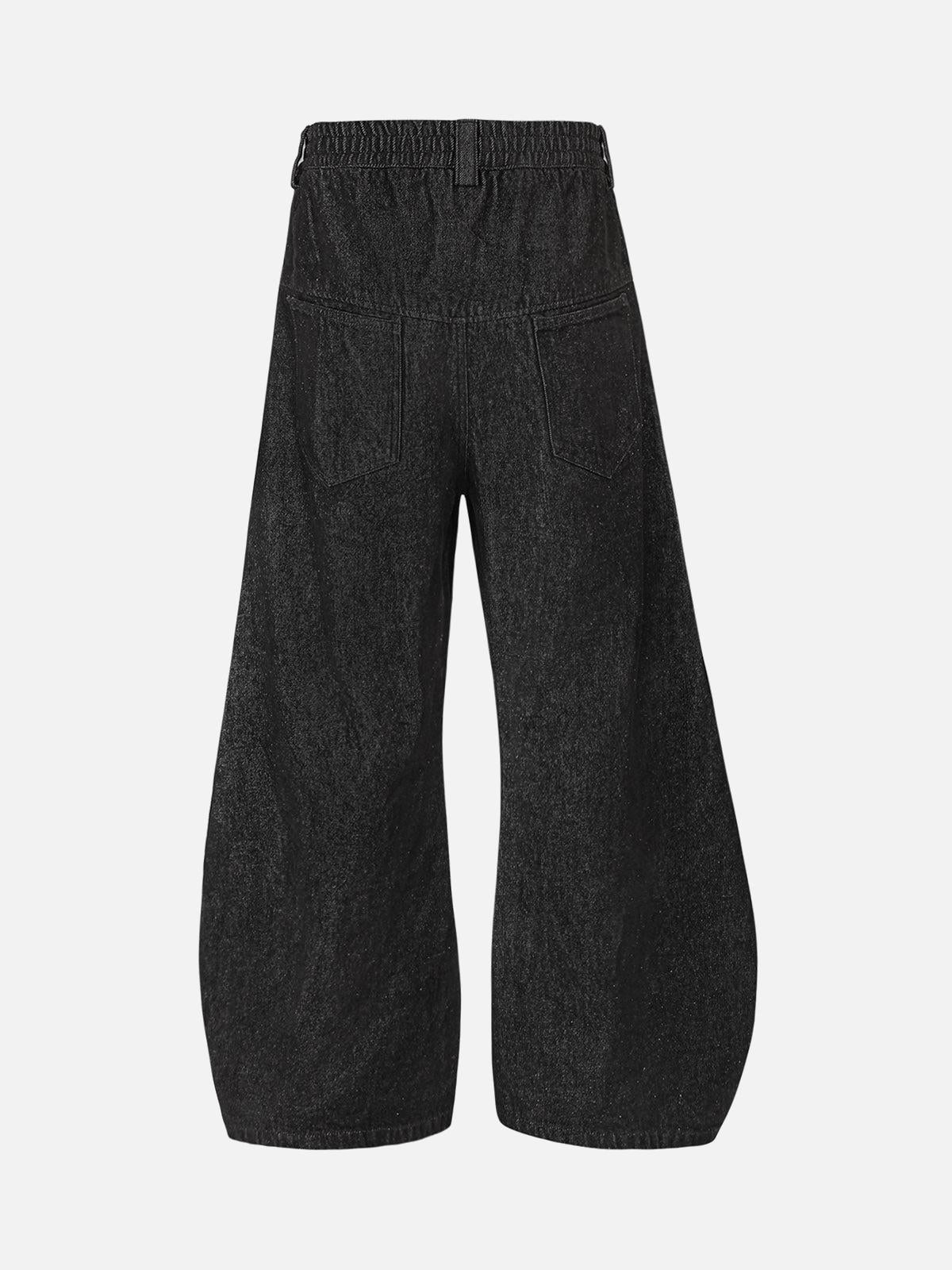 TALISHKO Deconstructed Rivet Scimitar Jeans
