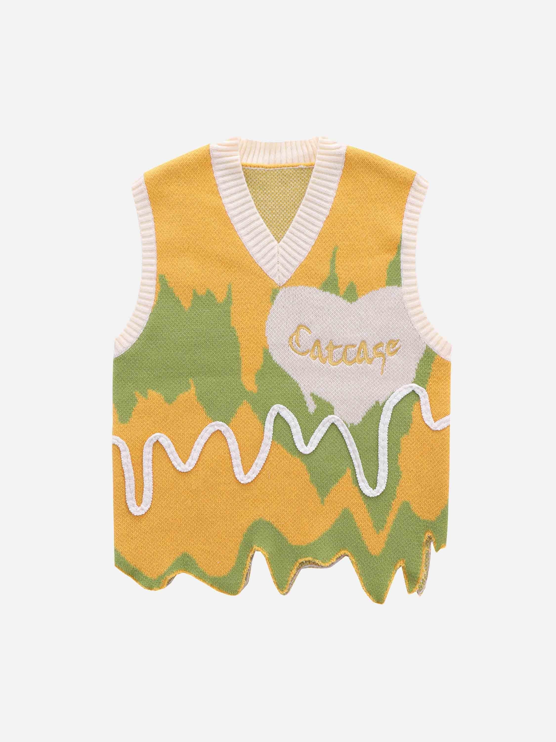 TALISHKO American Style Graffiti Love Sweater Vest