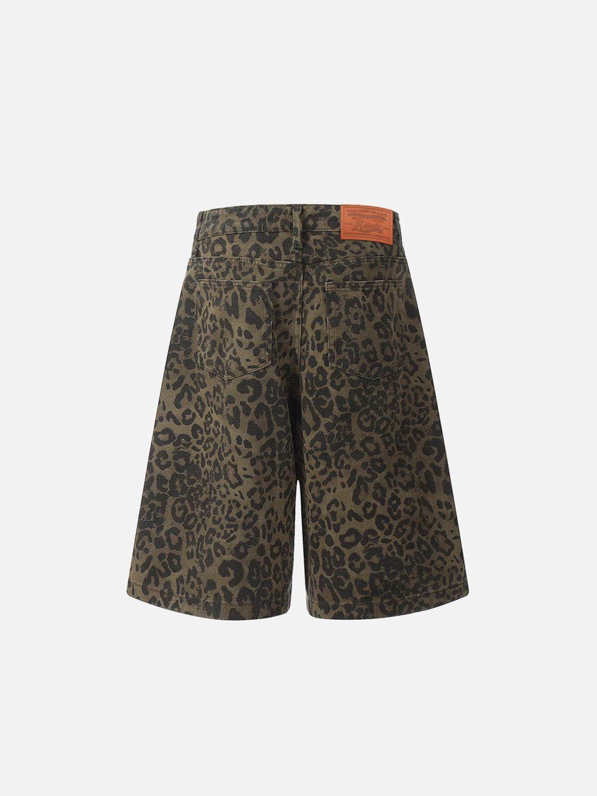 TALISHKO Leopard Print Jorts