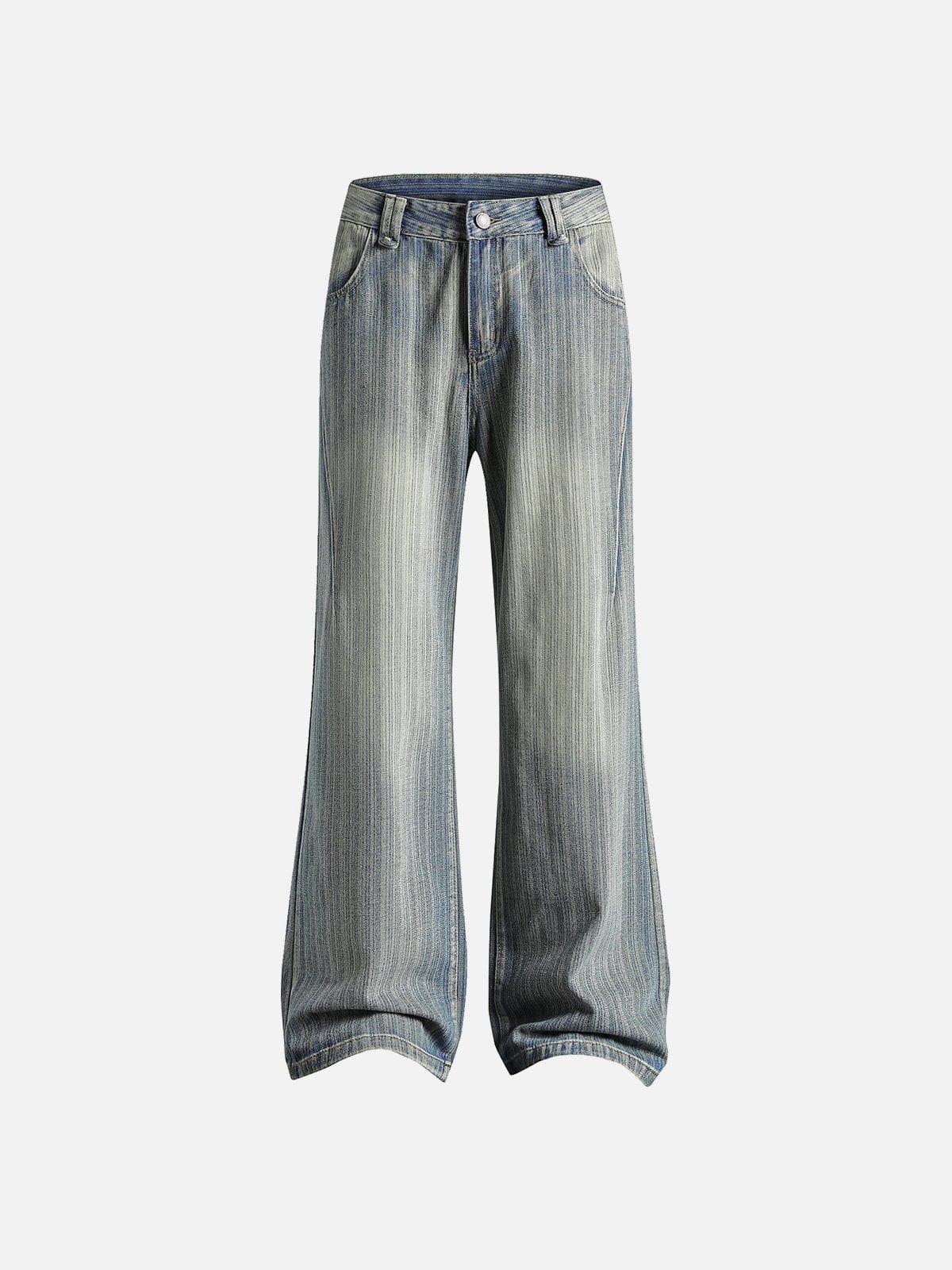 TALISHKO Stripe Washed Jeans