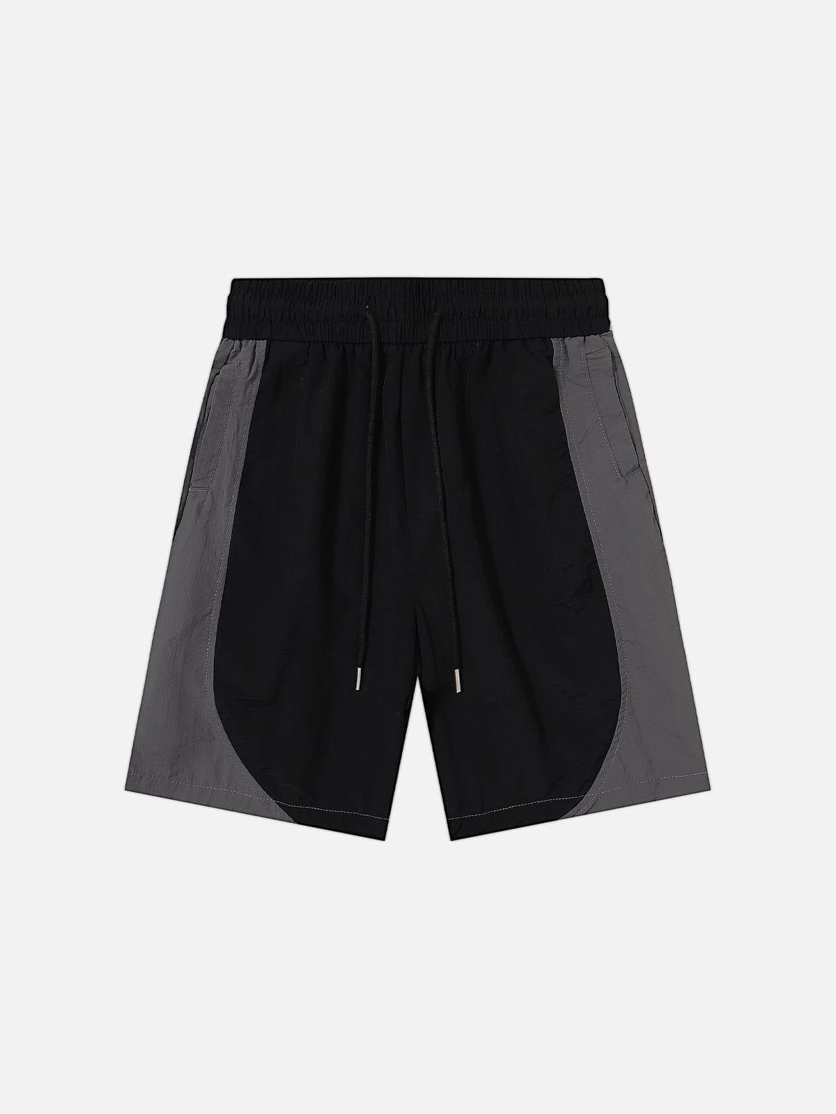 TALISHKO Color Blocking Drawstring Shorts