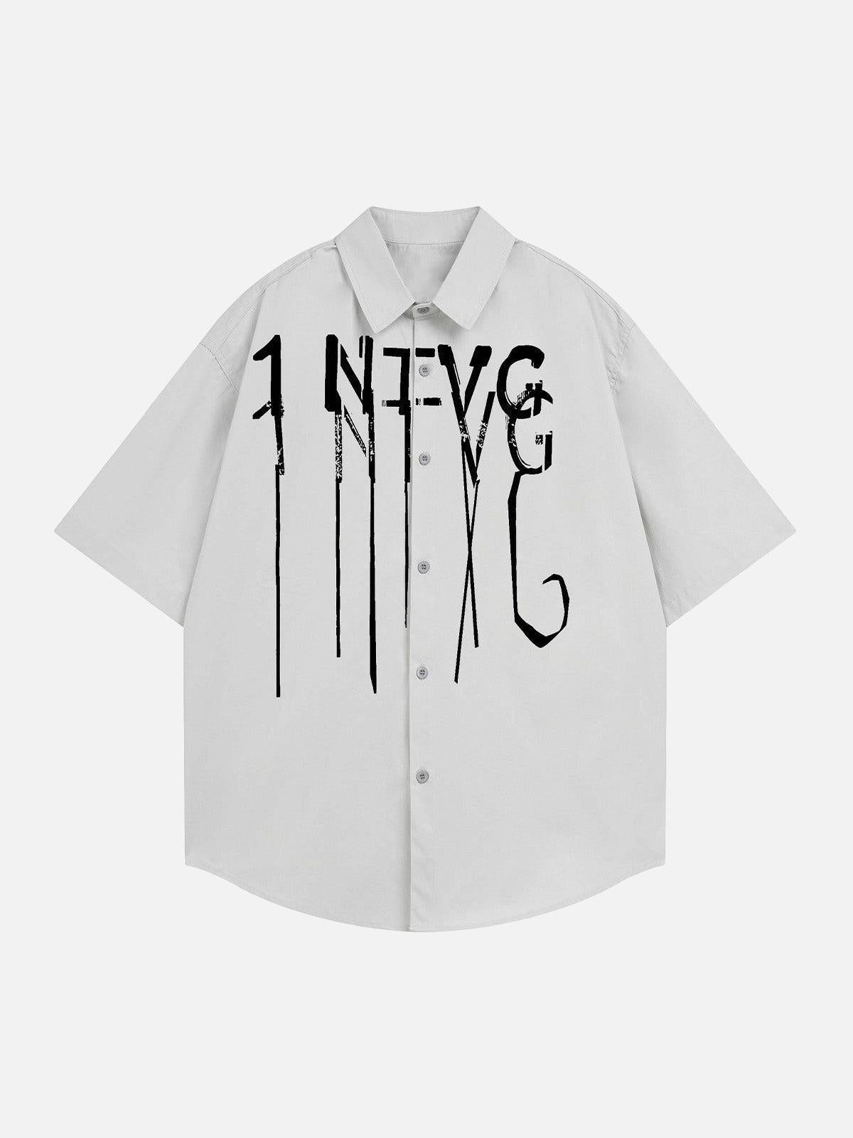 TALISHKO Bold Letter Graphic Short-Sleeve Shirt