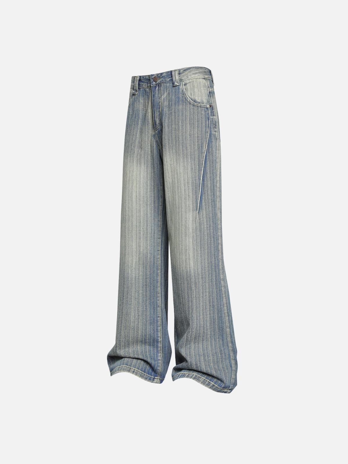 TALISHKO Stripe Washed Jeans