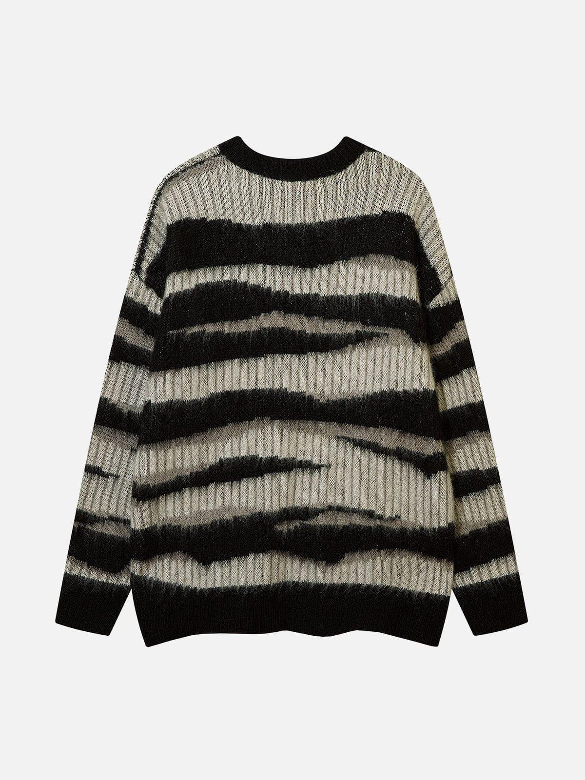 TALISHKO Zebra Print Mohair Sweater