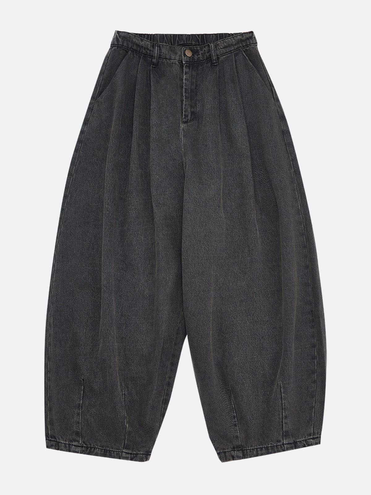 TALISHKO Basic Tapered Baggy Jeans