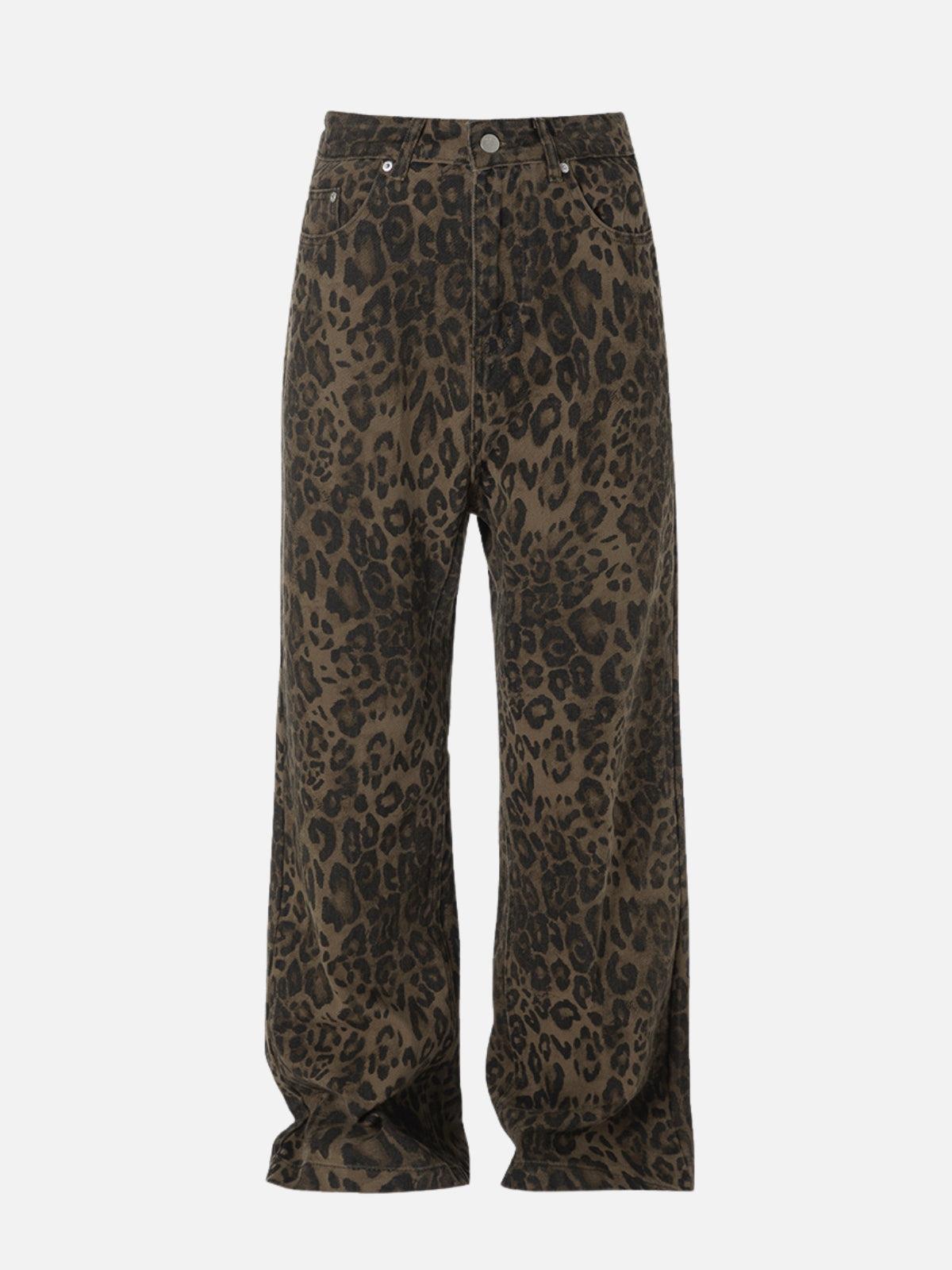 TALISHKO Leopard Print Jeans