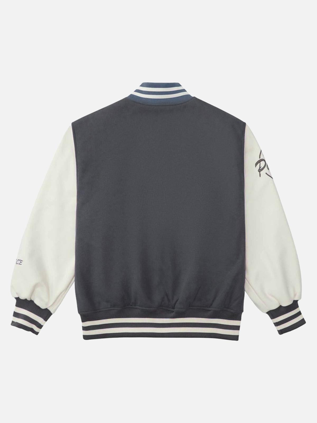 TALISHKO Embroidered Baseball Bomber Jacket