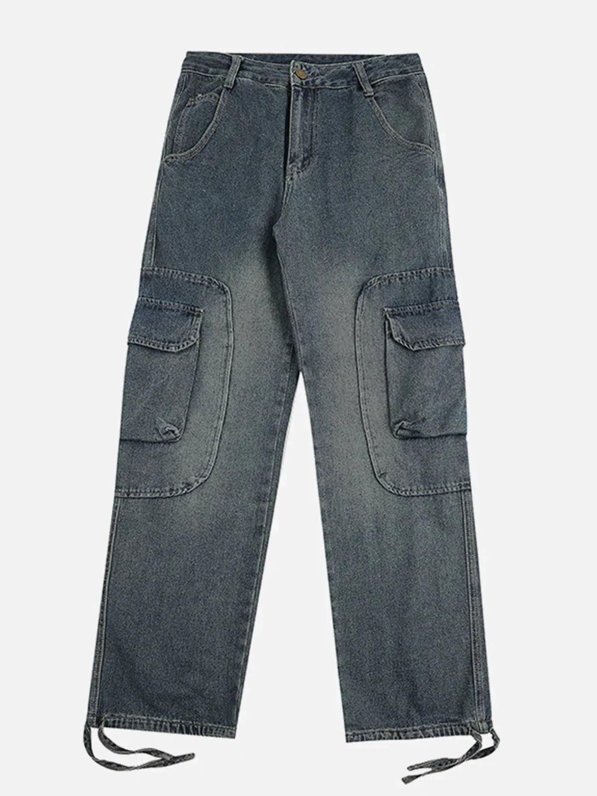 TALISHKO Multi-Pocket Cargo Jeans