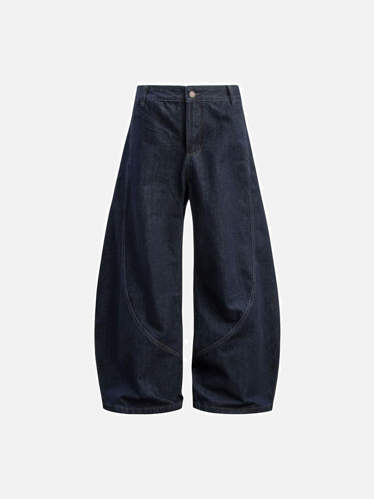 TALISHKO Washed Curved Jeans
