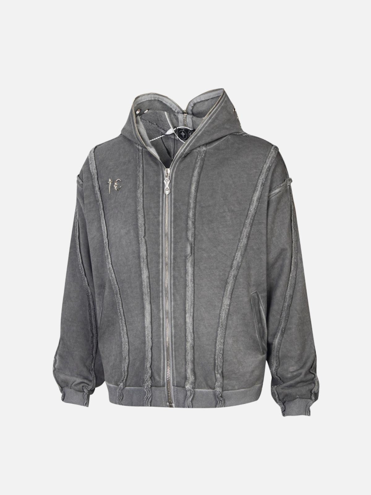 TALISHKO Heavyweight Batik Washed Distressed Hoodie
