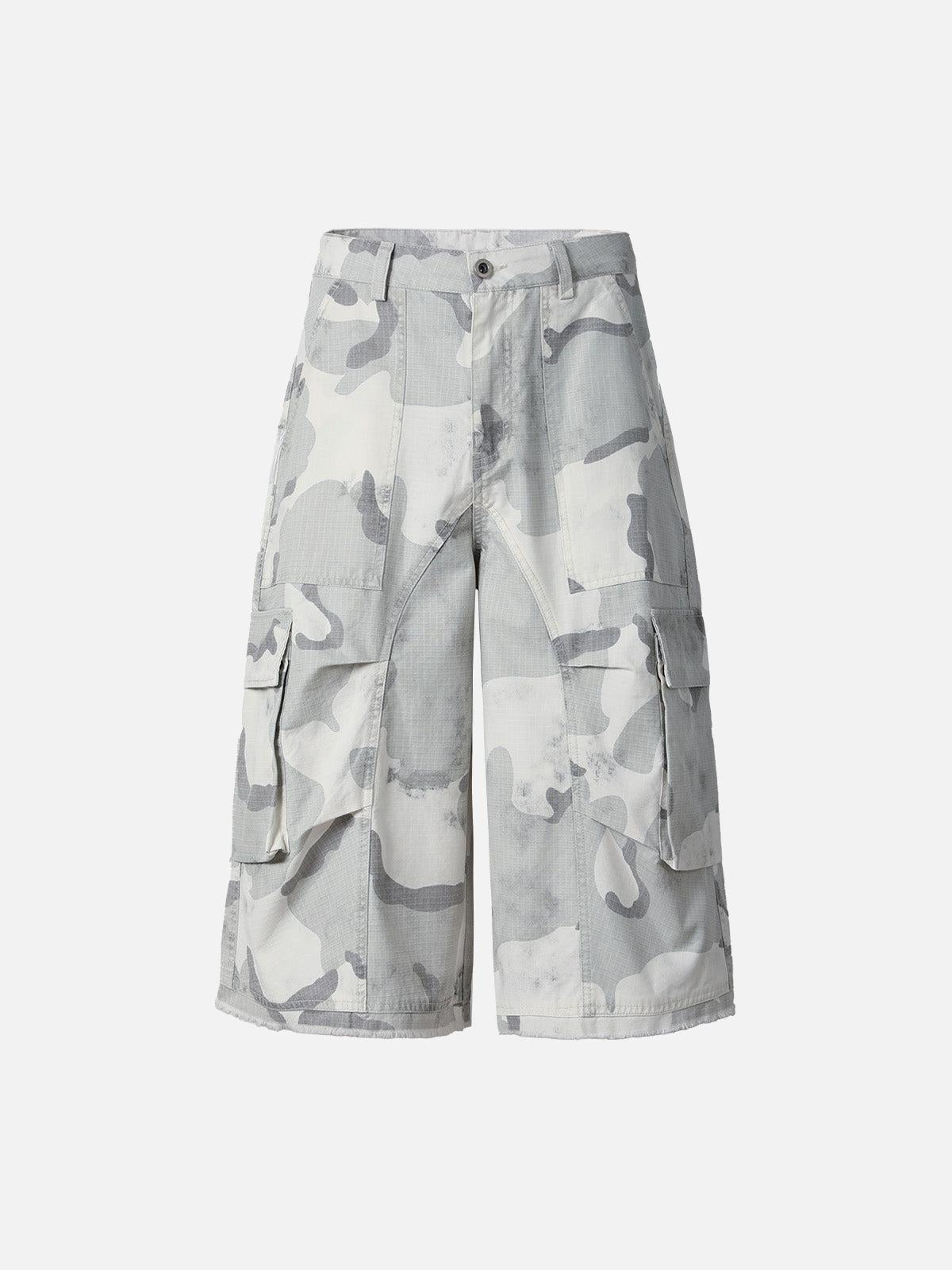 TALISHKO Camouflage Multi-Pocket Cargo Shorts