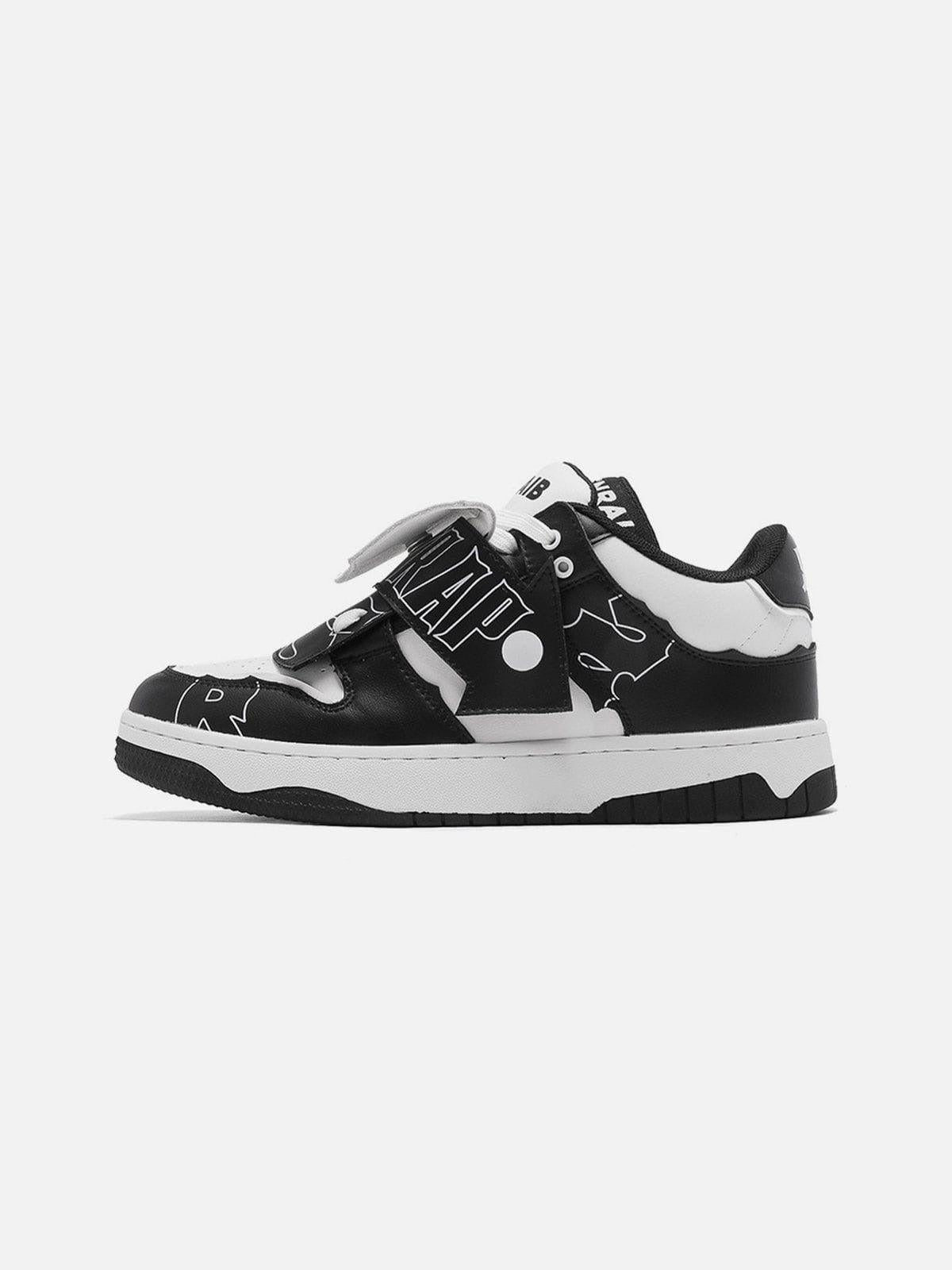 TALISHKO Mid-Top Color Blocking Skate Shoes