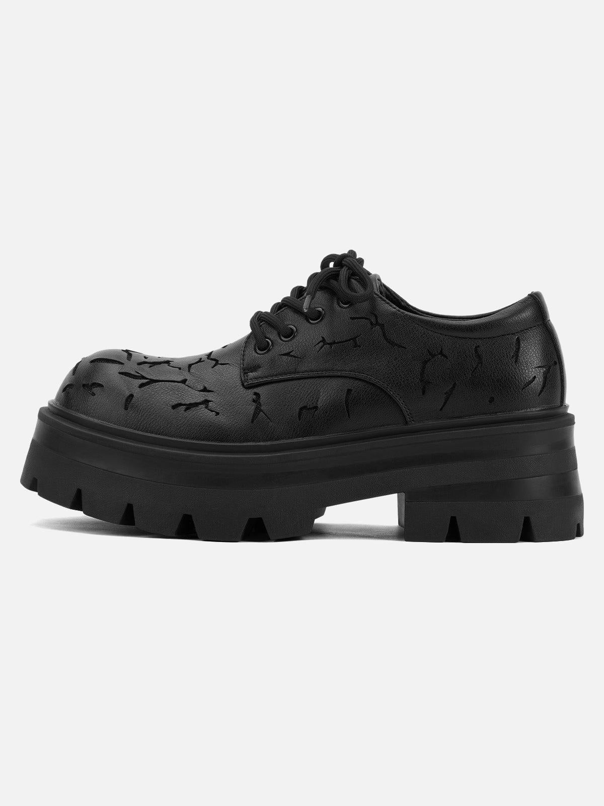 TALISHKO High Street Crackle Leather Shoes